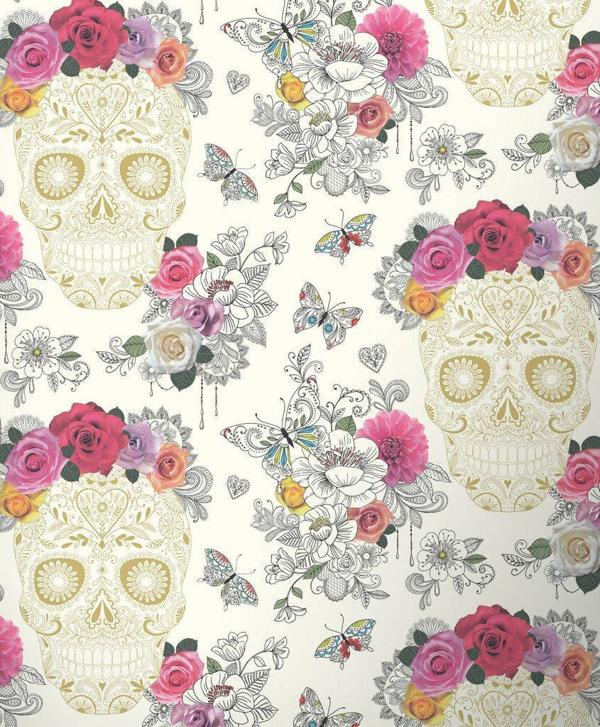 Elegante Suikerbeendere Op Wit Muurpapier