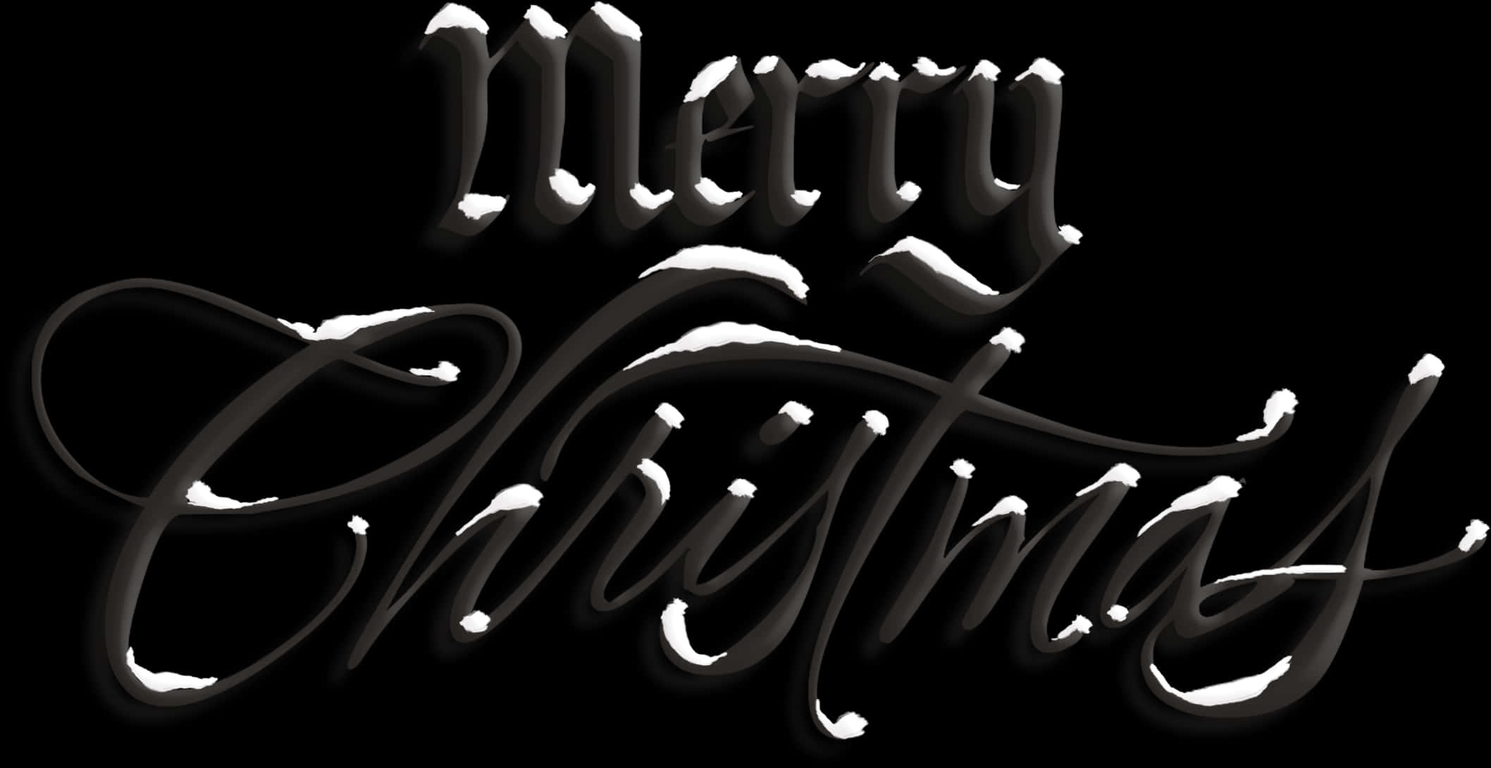 Elegante_ Vrolike_ Kersfees_ Kalligrafie Muurpapier