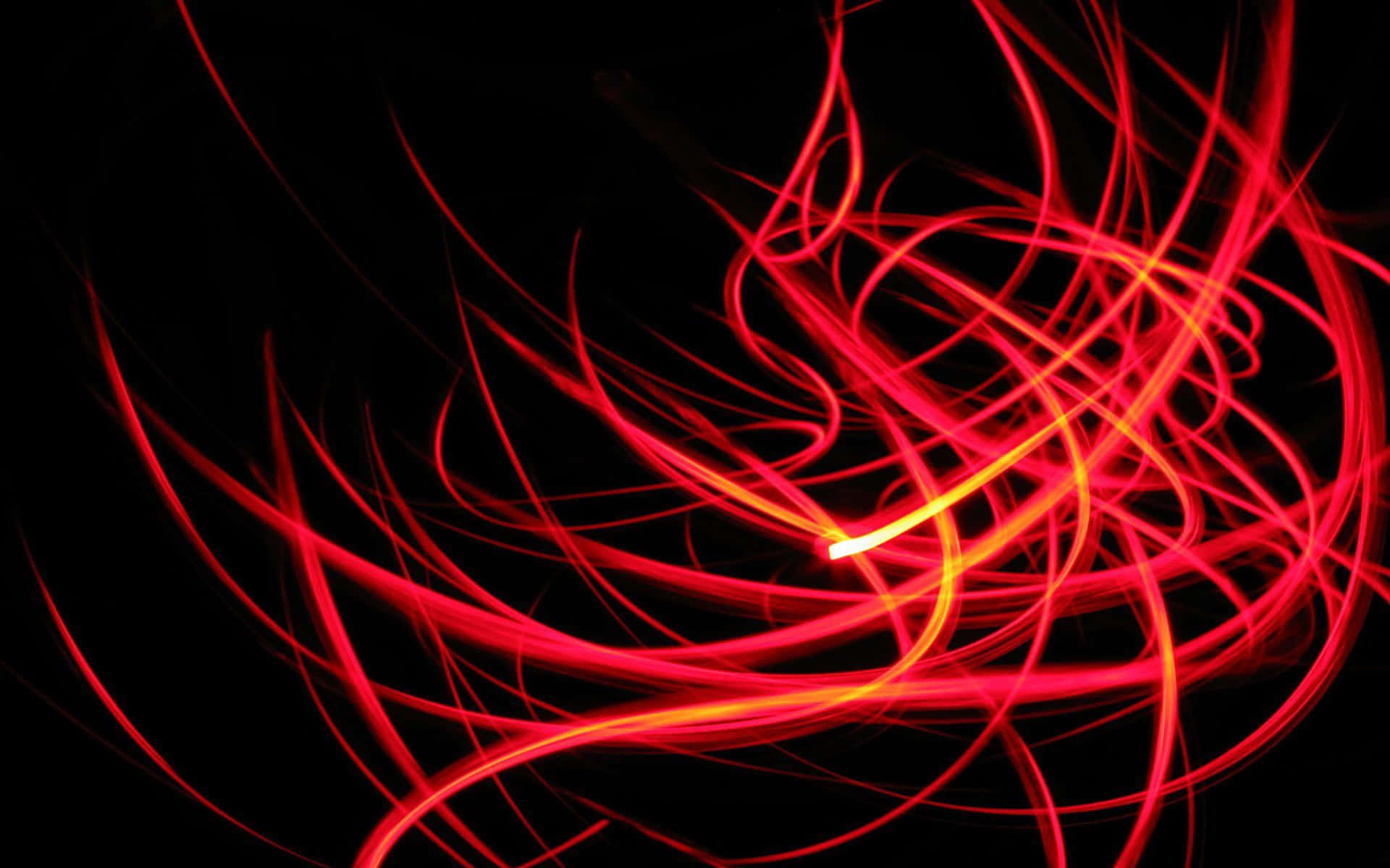 Elektriserende Neon Rooi Agtergrond Muurpapier