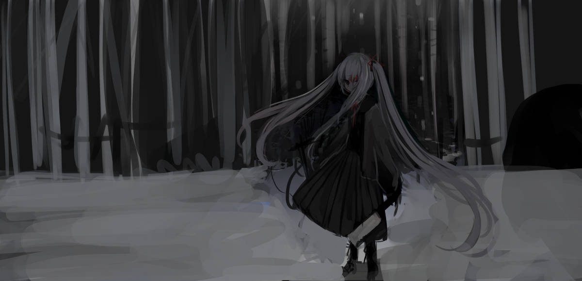 Elf Meisie Edgy Anime Pfp Muurpapier