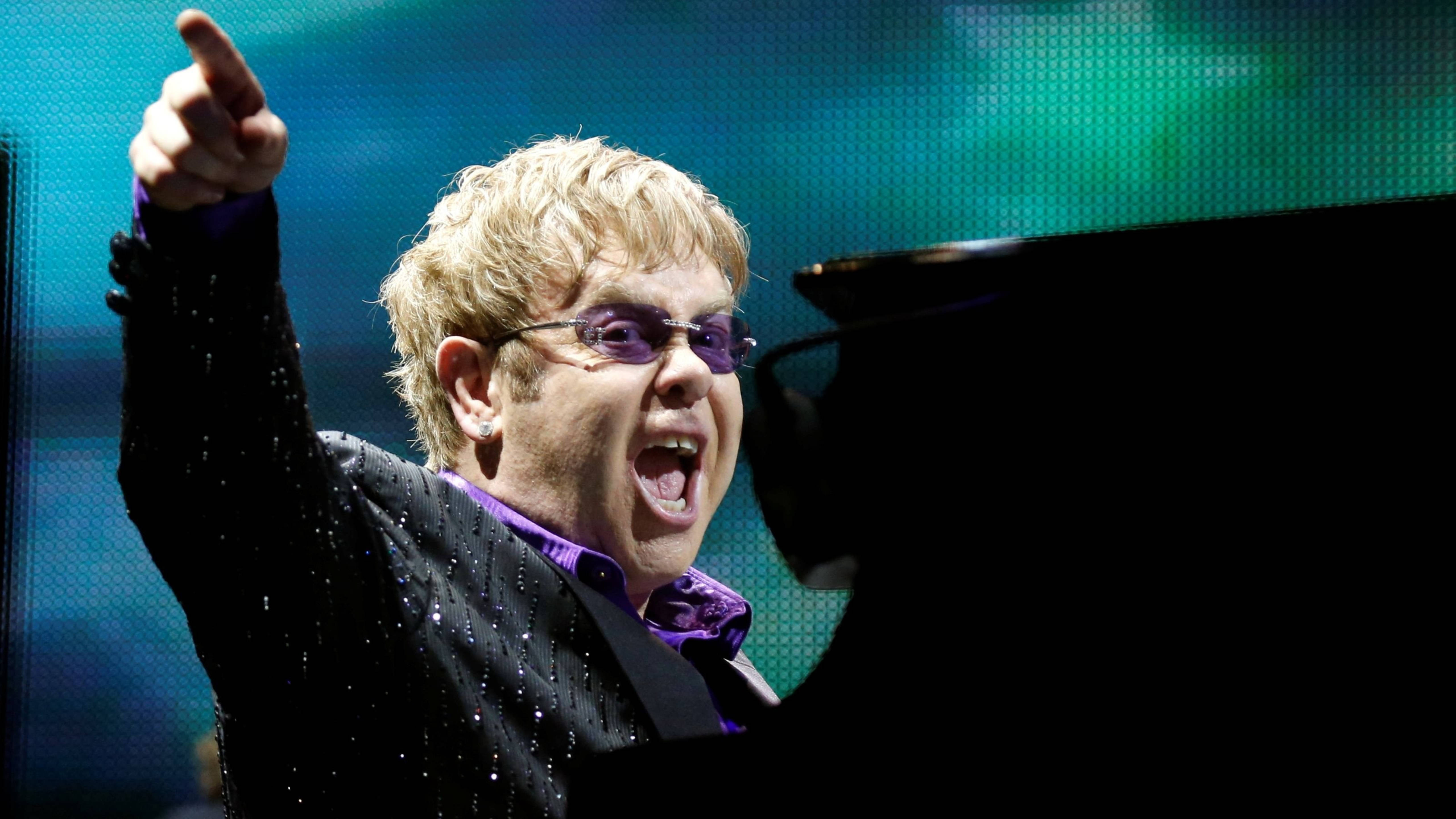 Elton John Pop Rock Konsert Muurpapier