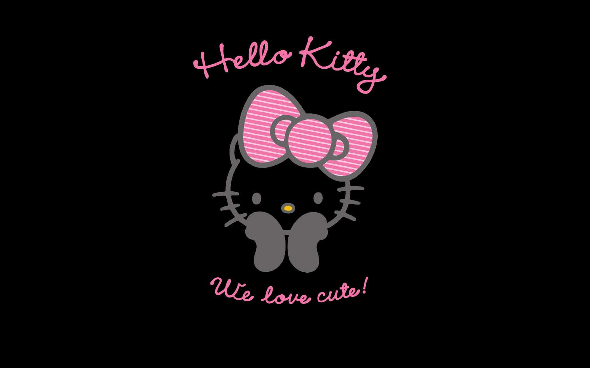 Emo Hallo Kitty Oulike Aanhaling Muurpapier