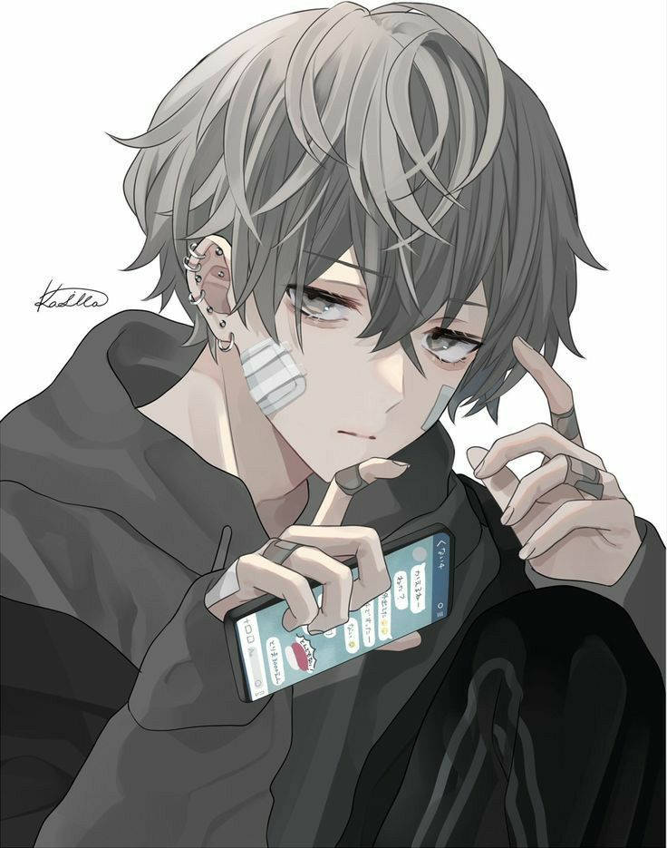 Emo Seun Edgy Anime PFP Muurpapier