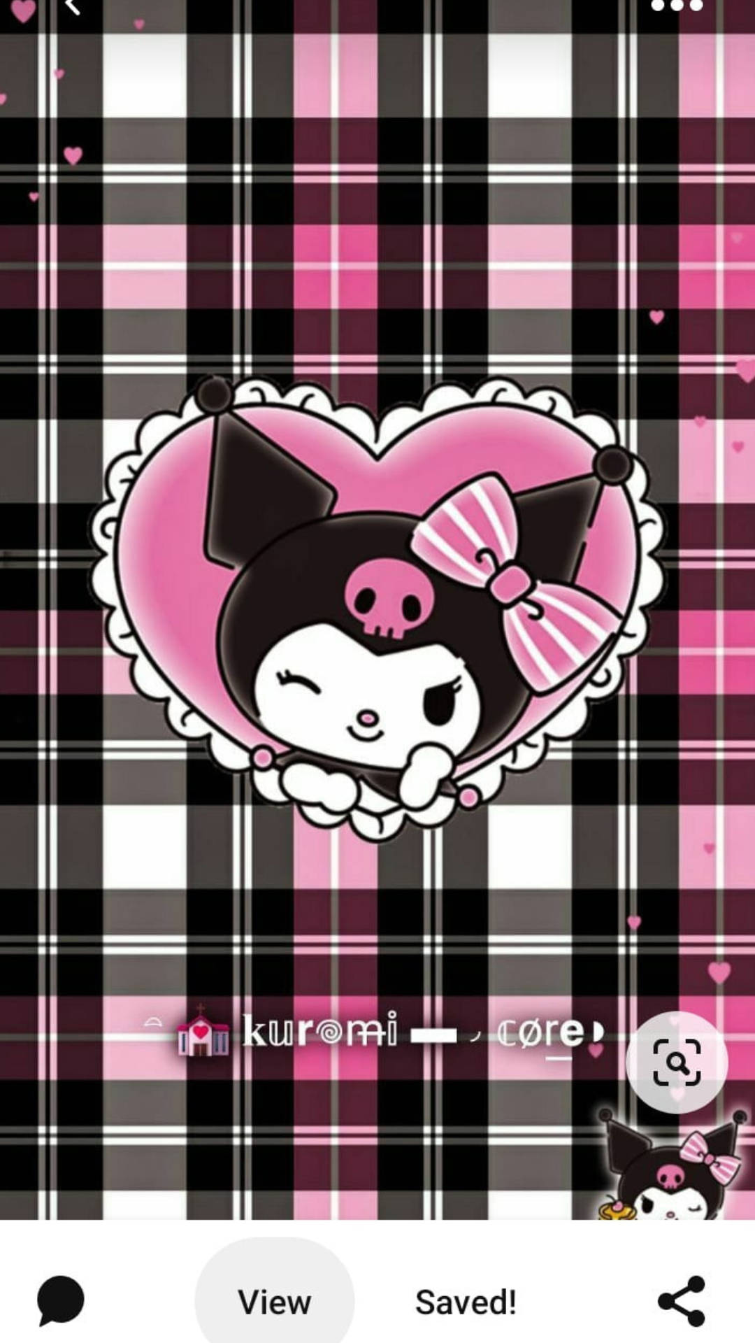 Emo-styl My Melody Kuromi Agtergrond — Sanrio GIF Muurpapier