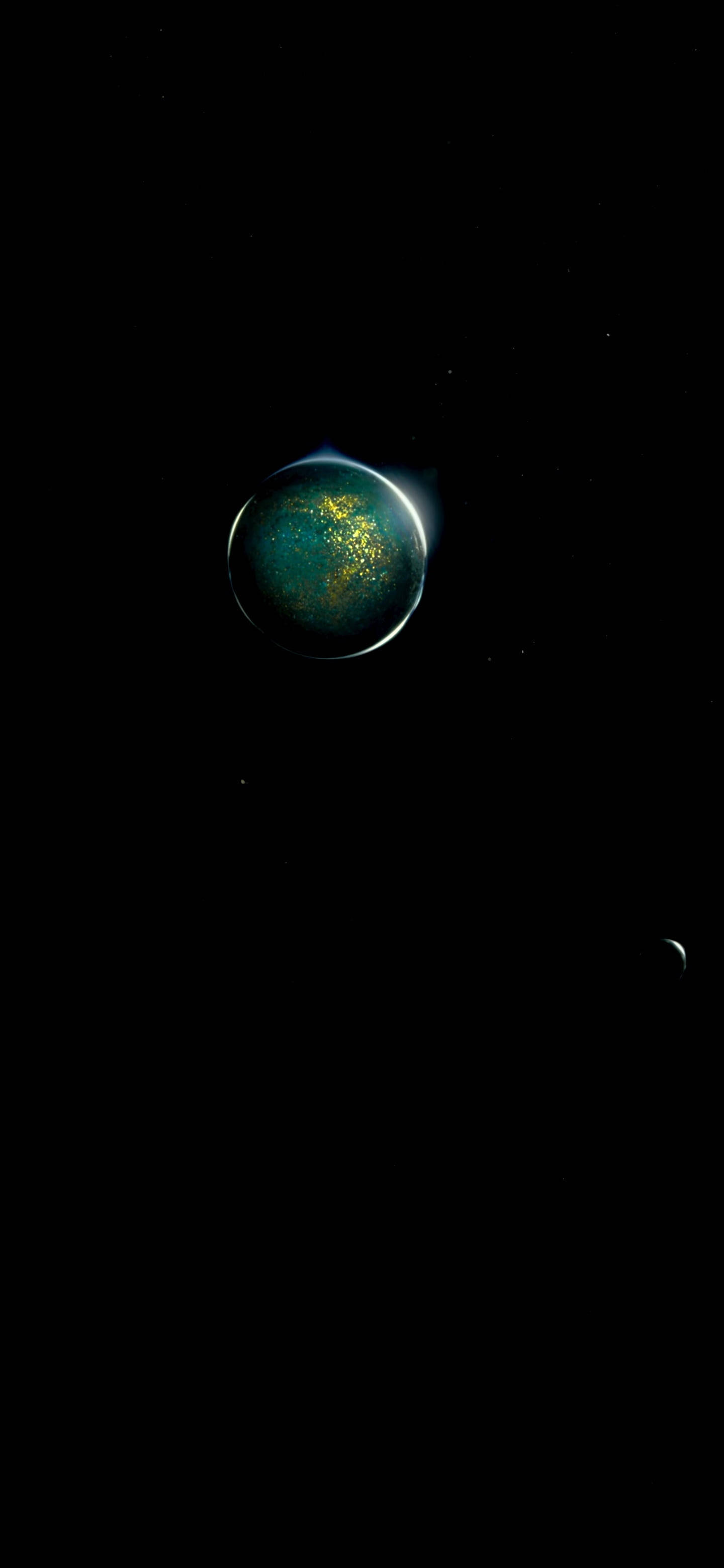 Enkele Planeet OLED Foon Muurpapier