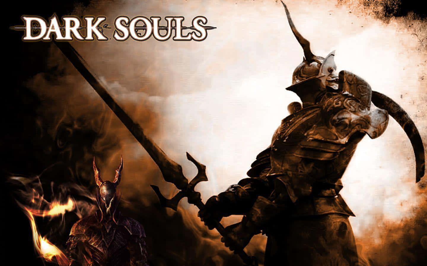 Epiese Baasgevegte in Dark Souls Muurpapier