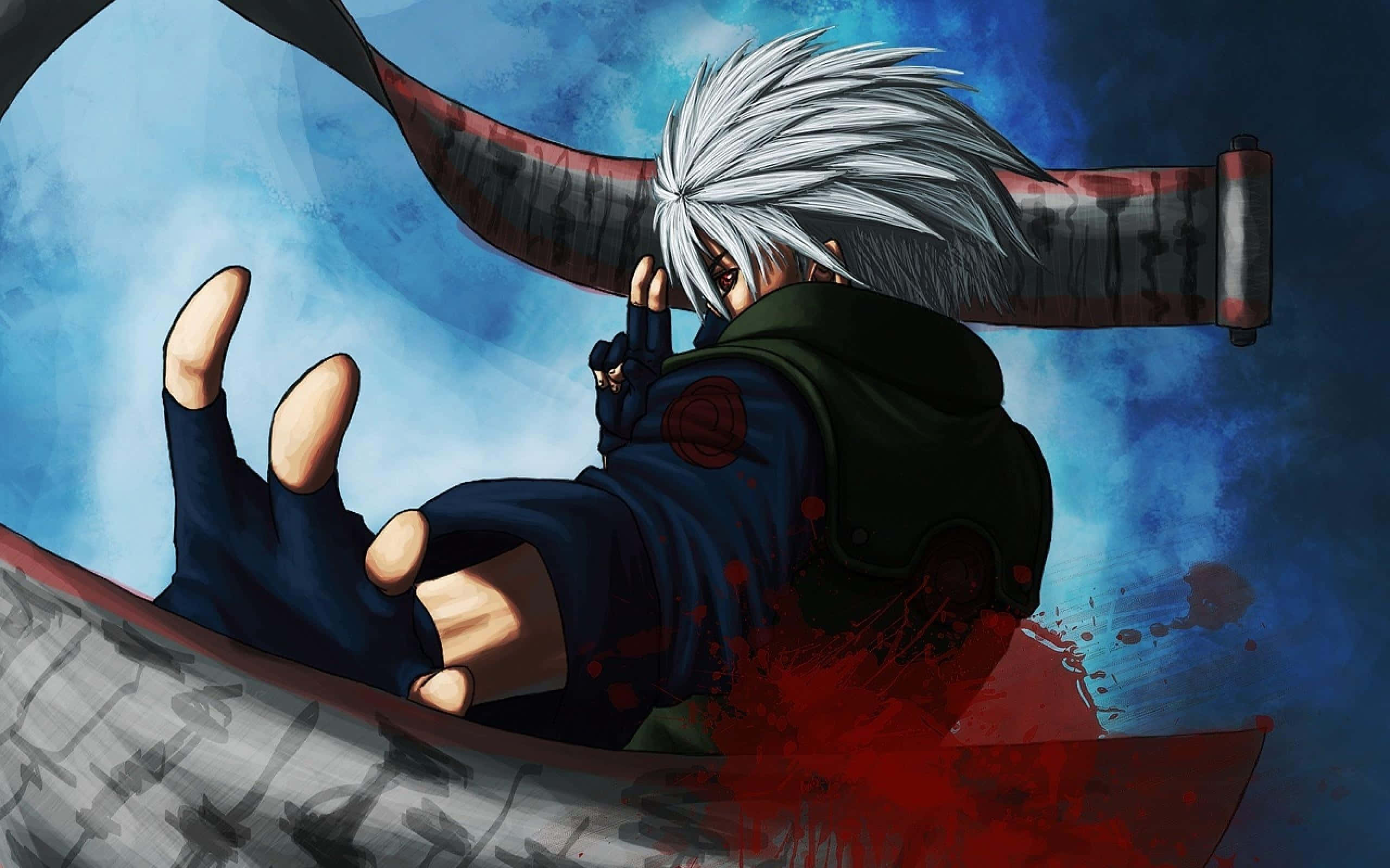 Epiese Gevegshouding van Naruto Uzumaki in Naruto Shippuden Muurpapier