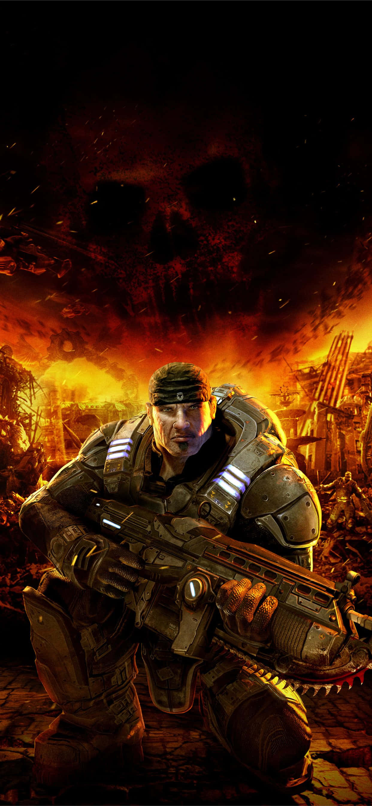 Epiese Gevegstoneel - Gears of War 5 Agtergrond vir iPhone XS Muurpapier