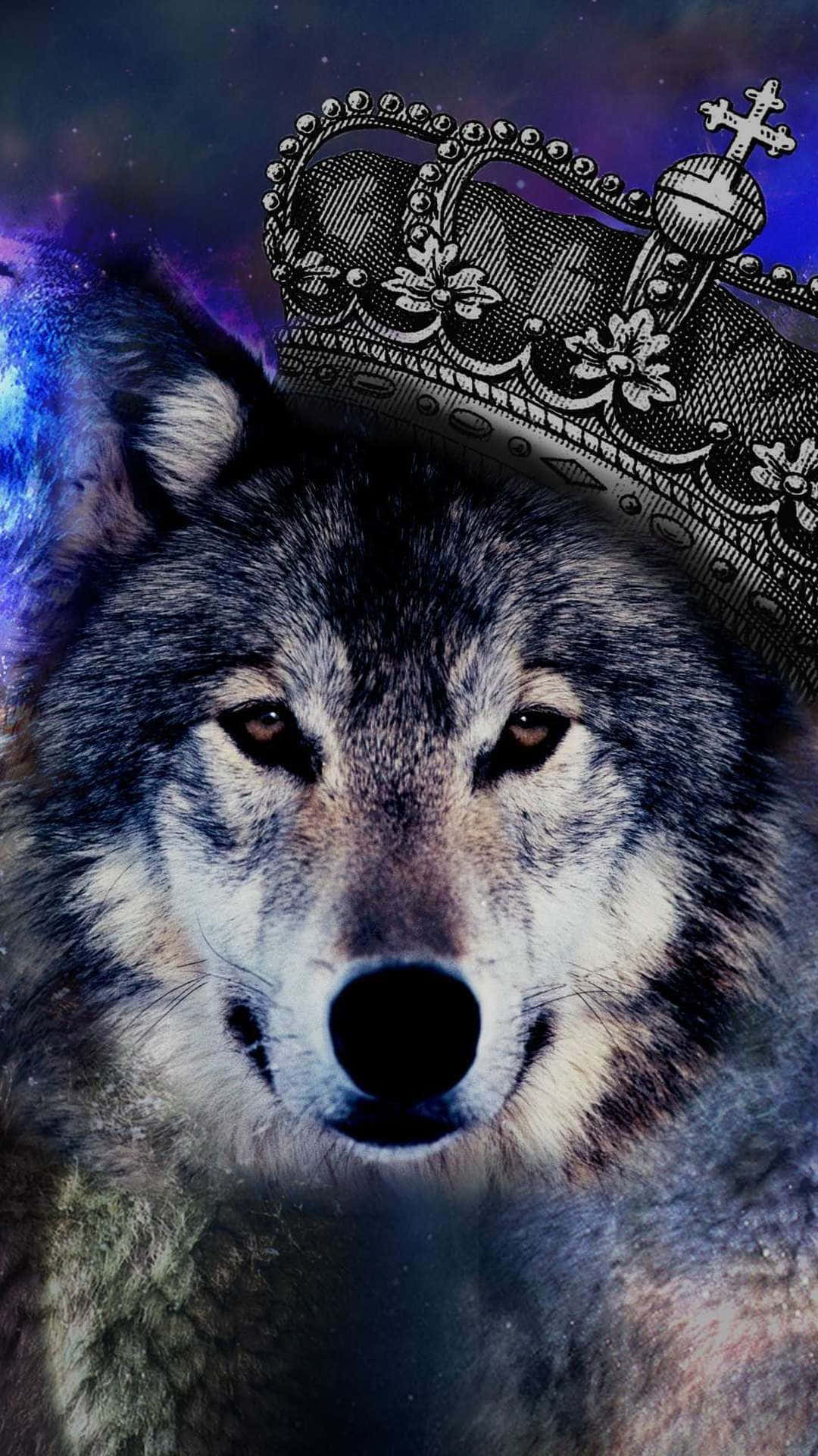 Epiese Koningin Wolf Muurpapier