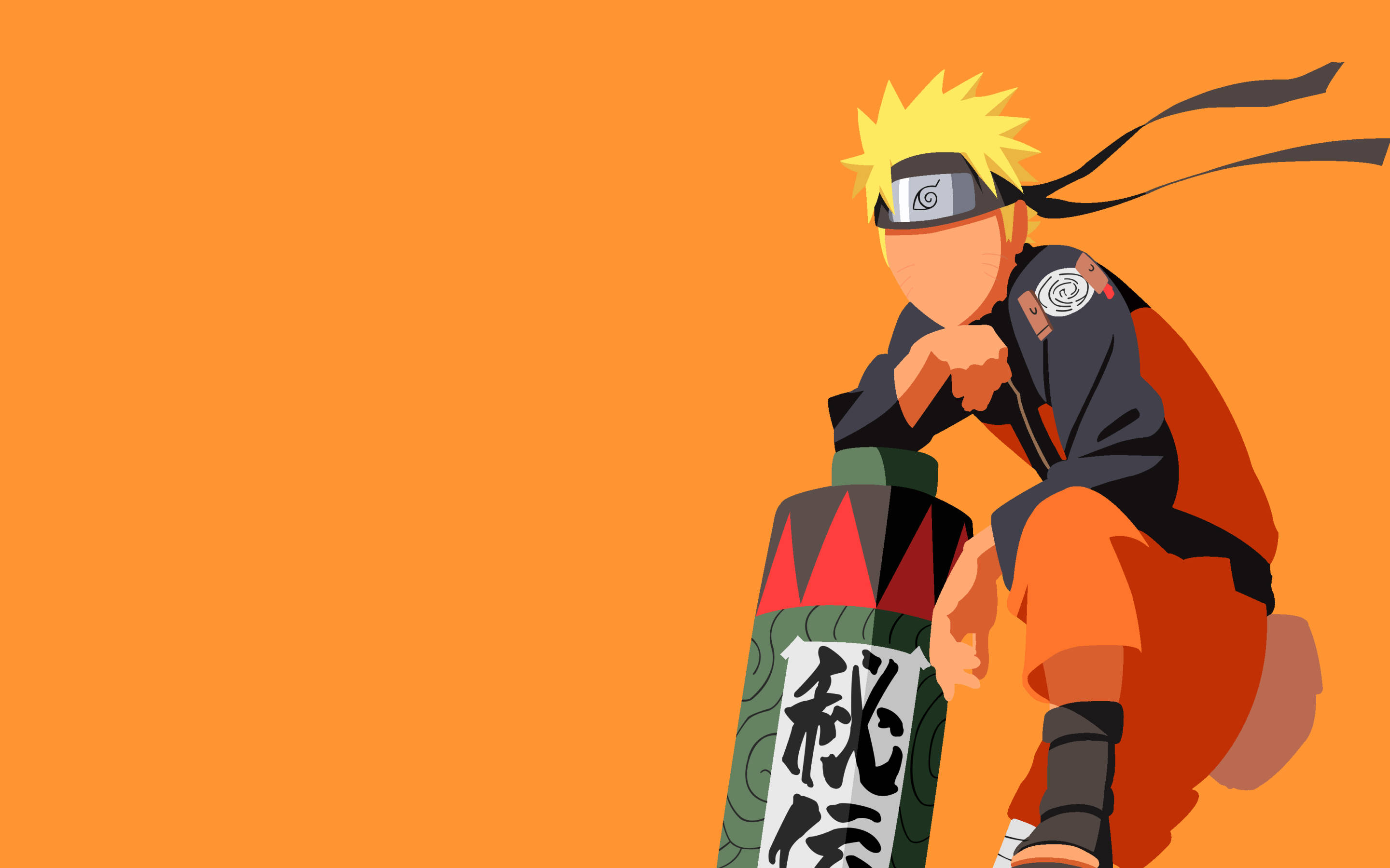 Epiese Naruto-vektorkunsplakkaat Muurpapier
