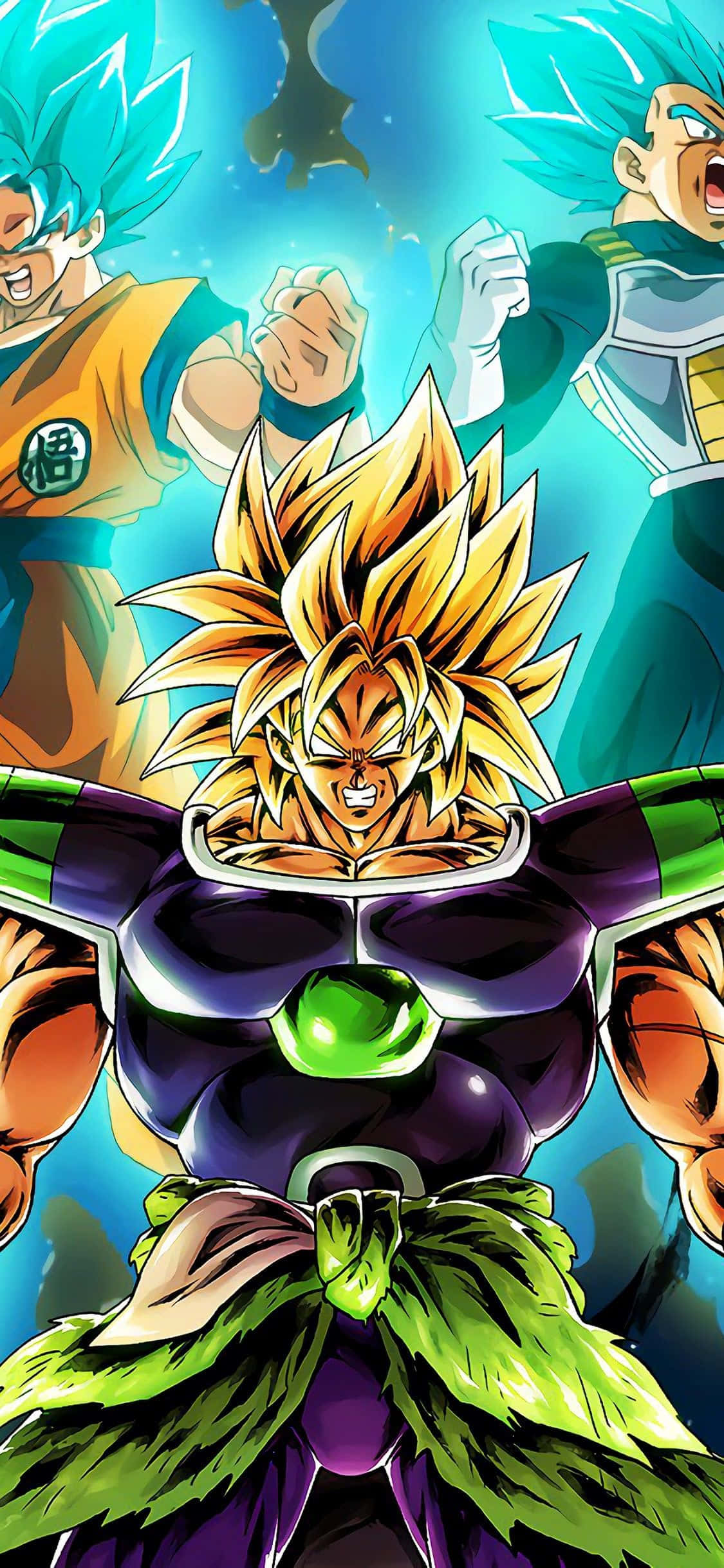 Epiese Stryd: Goku en Vegeta Muurpapier