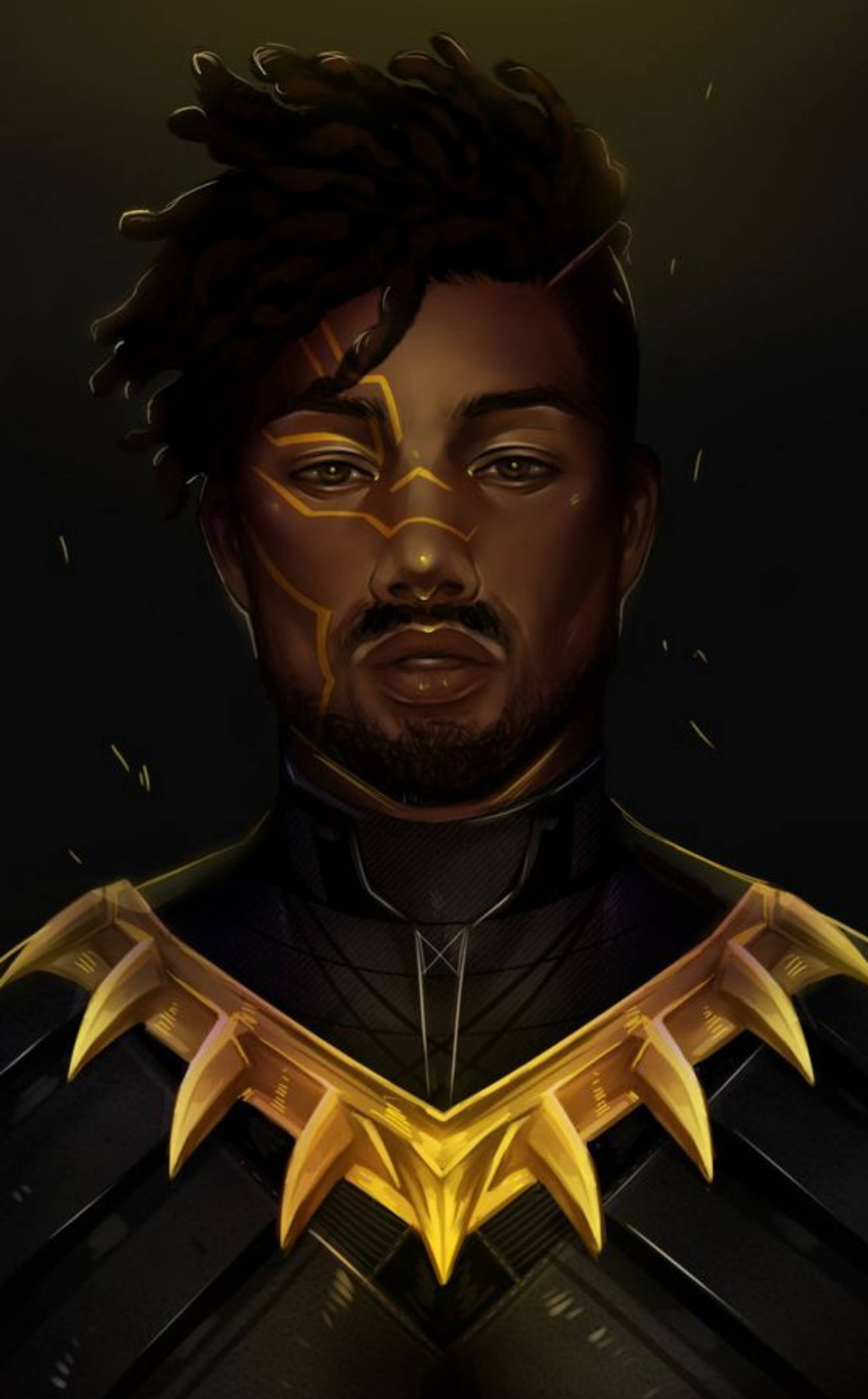 Erik Killmonger Kuns Muurpapier