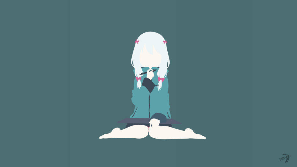 Eromanga Izumi Minimalistiese Anime Muurpapier