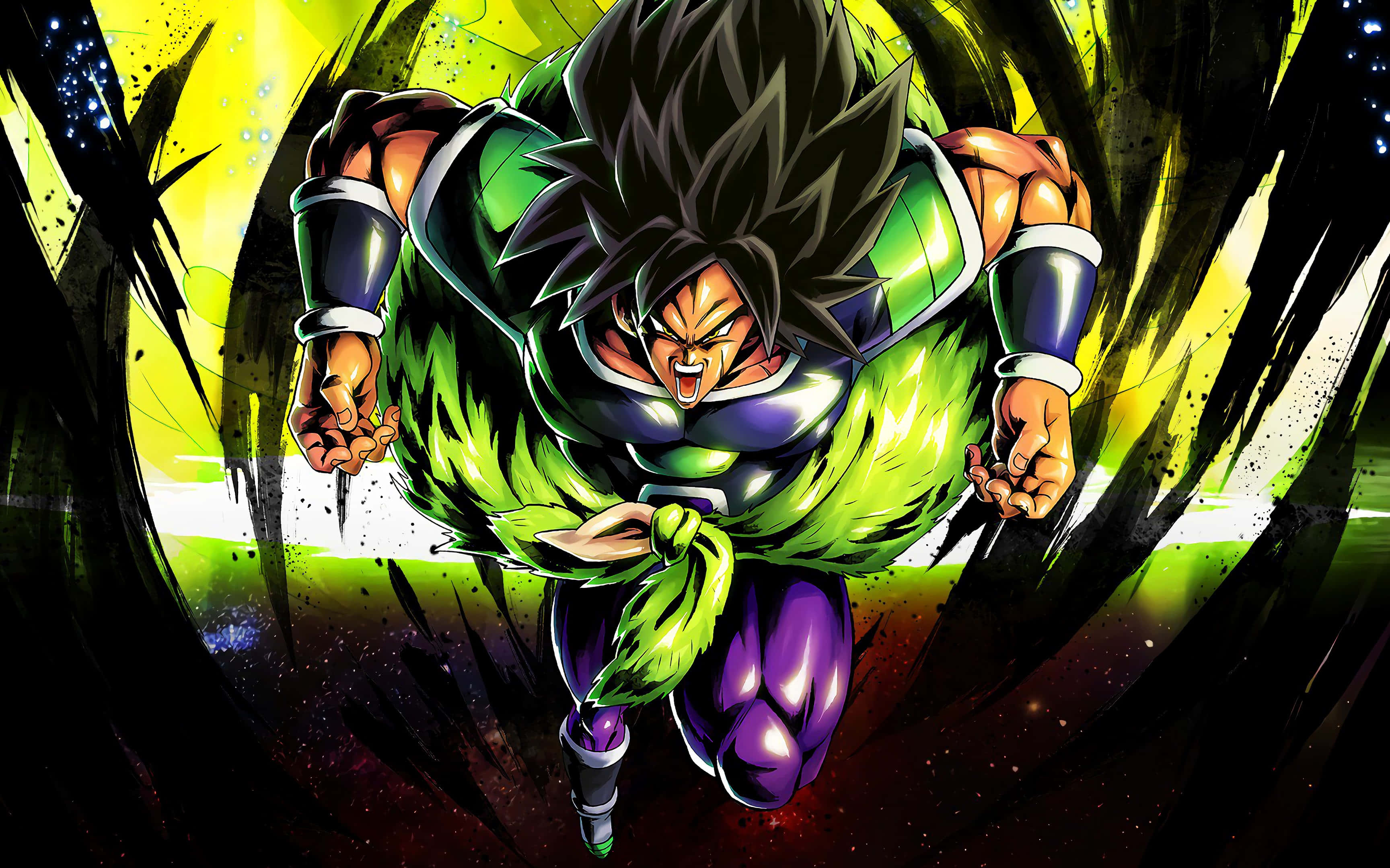 Ervaar die Krag van Super Saiyan God Super Saiyan Broly - Dragon Ball Super Broly Muurpapier