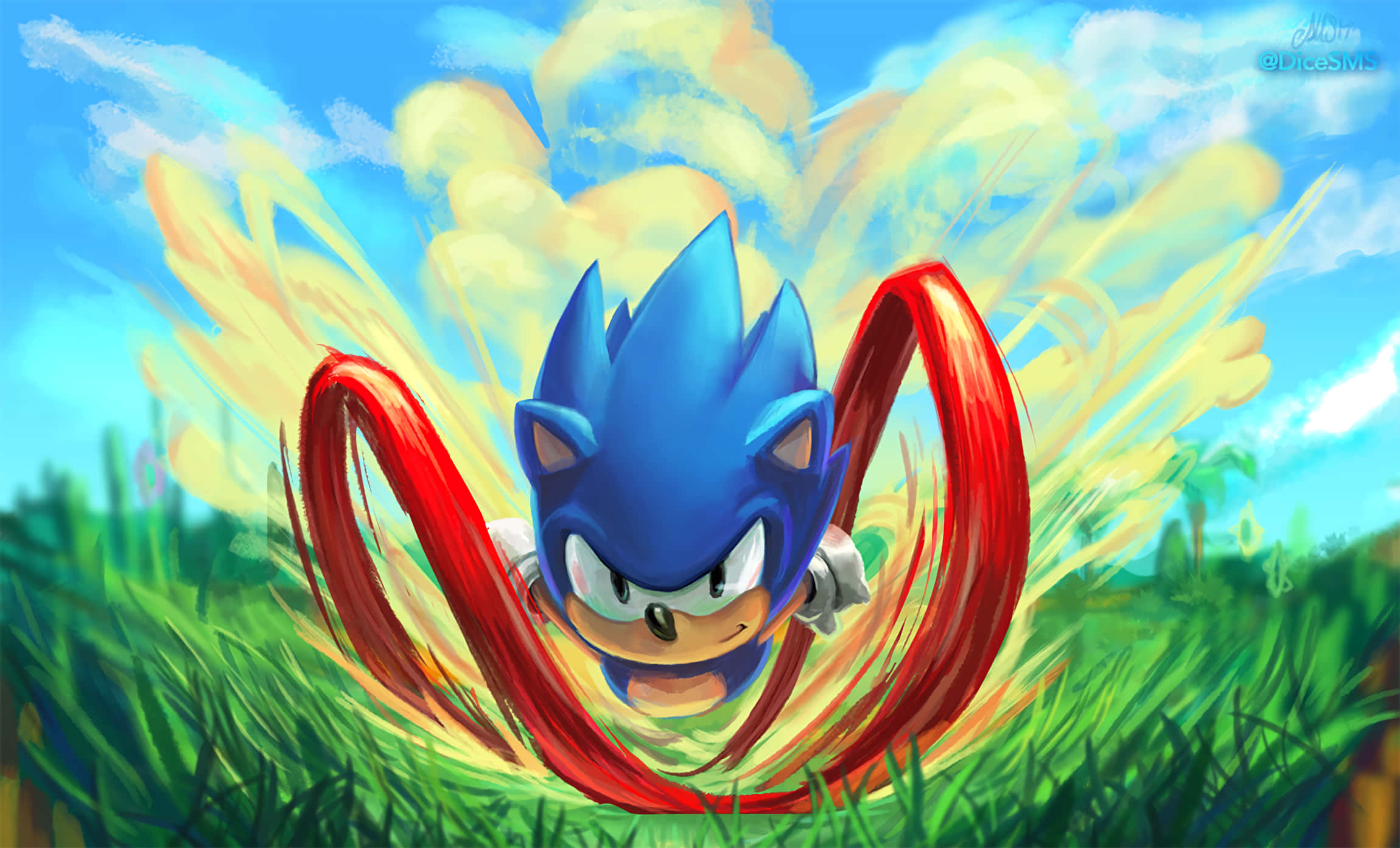 Ervaar die ongelooflike opwinding van al jou gunsteling klassieke Sonic-speletjies in Sonic Mania! Muurpapier
