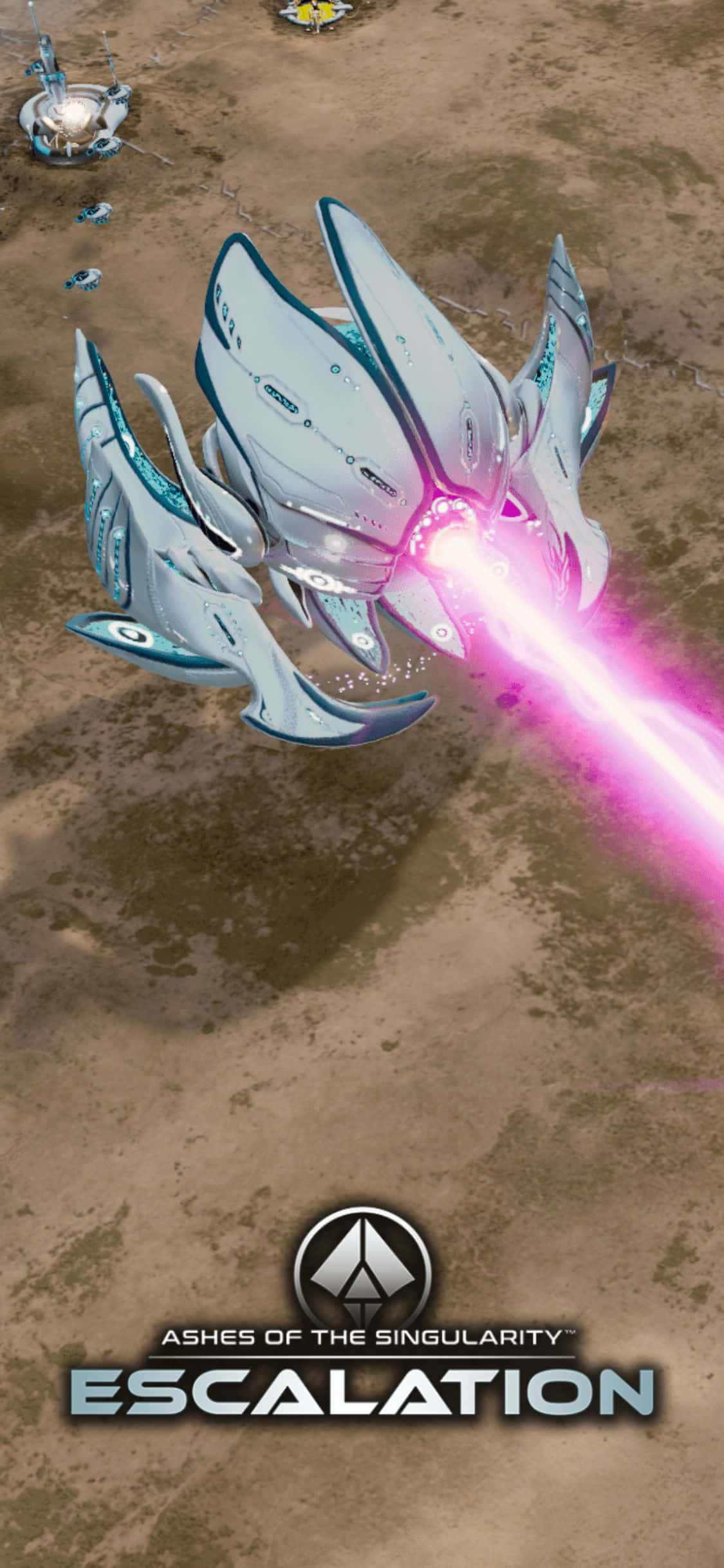 Ervaar die opwinding van Ashes Of The Singularity Escalation op jou iPhone X Muurpapier