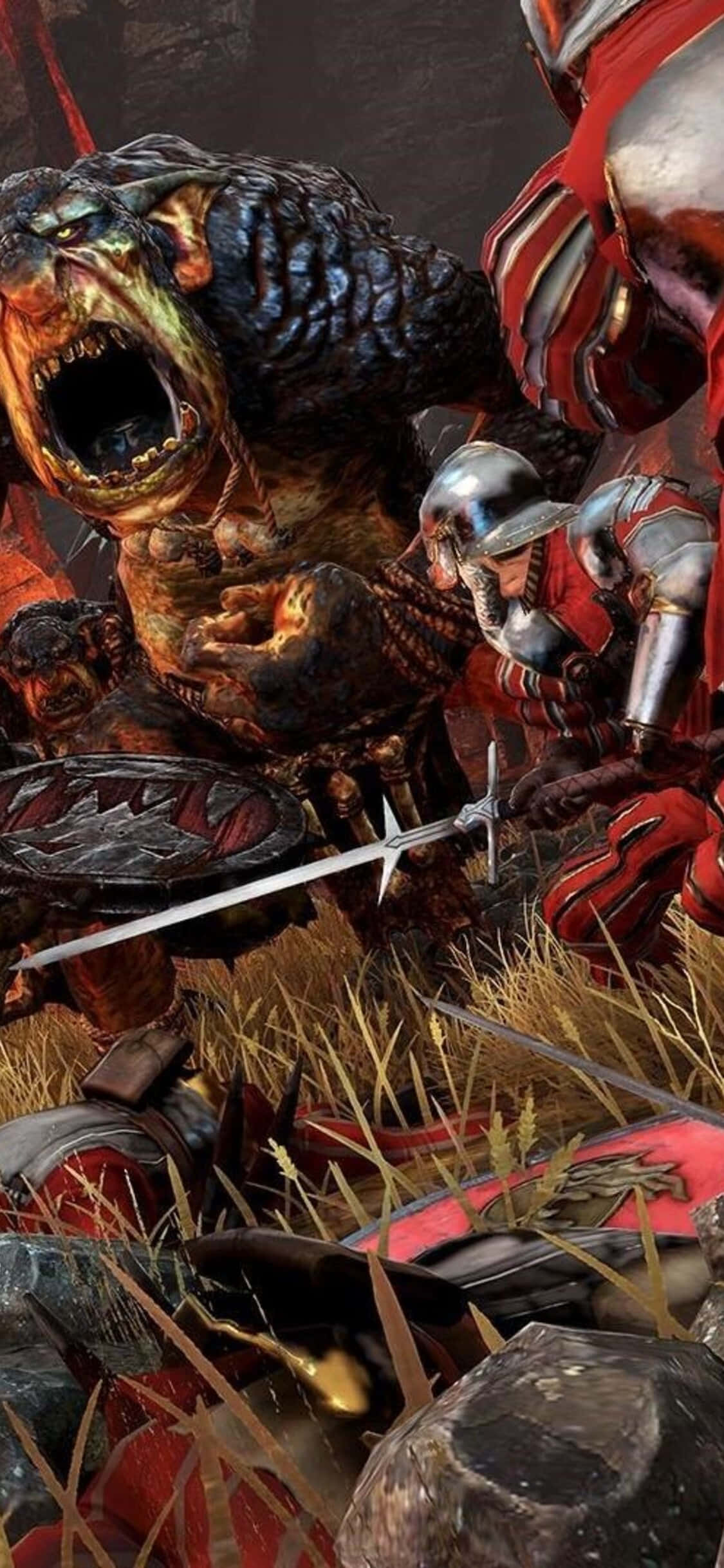Ervaar die uiteindelike fantasie-oorlogvoering met iPhone X en Total War Warhammer Muurpapier
