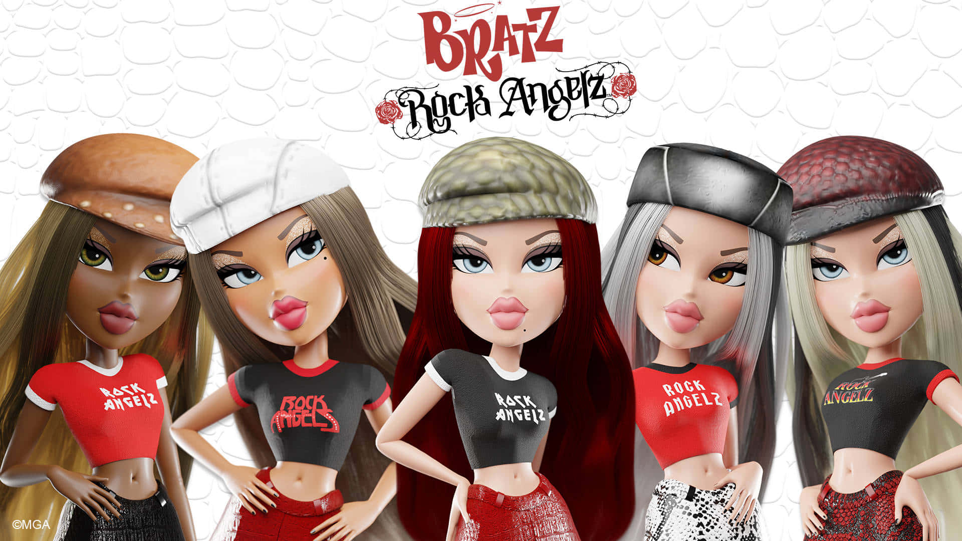 Ervaar grimering en mode-vorentoe pret met Bratz Aesthetic! Muurpapier