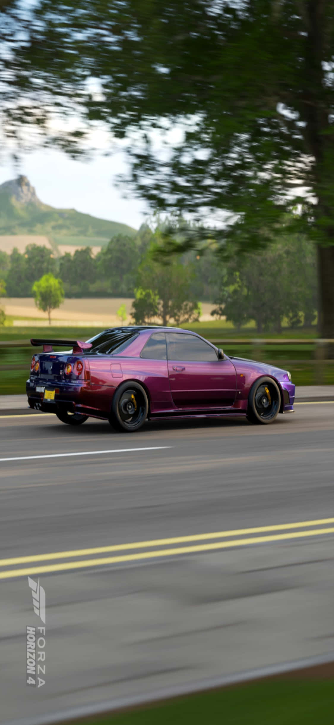 Ervaar Renopwinding met iPhone Xs en Forza Horizon 4 Muurpapier