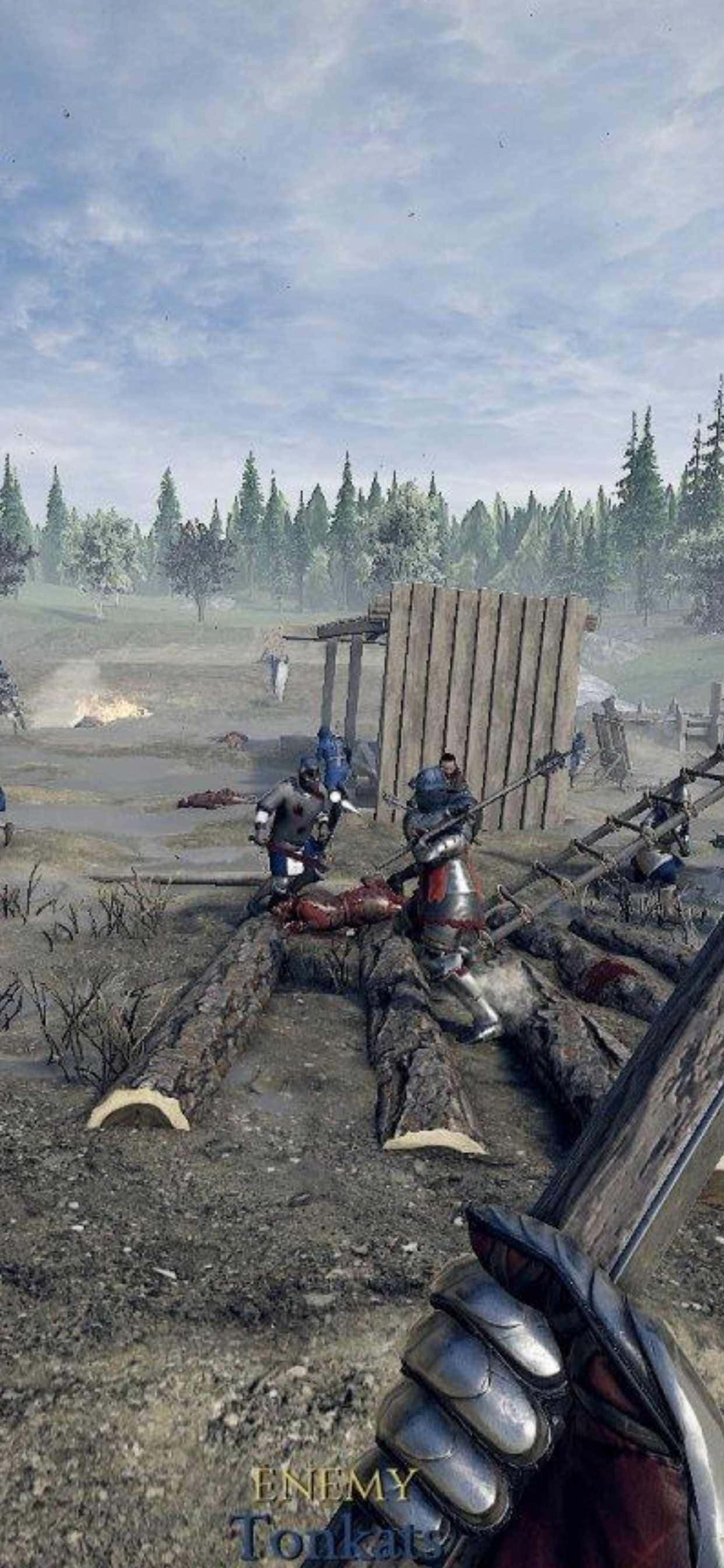 Beleef Speletjie-Intensiteit met die iPhone Xs Max Mordhau Muurpapier