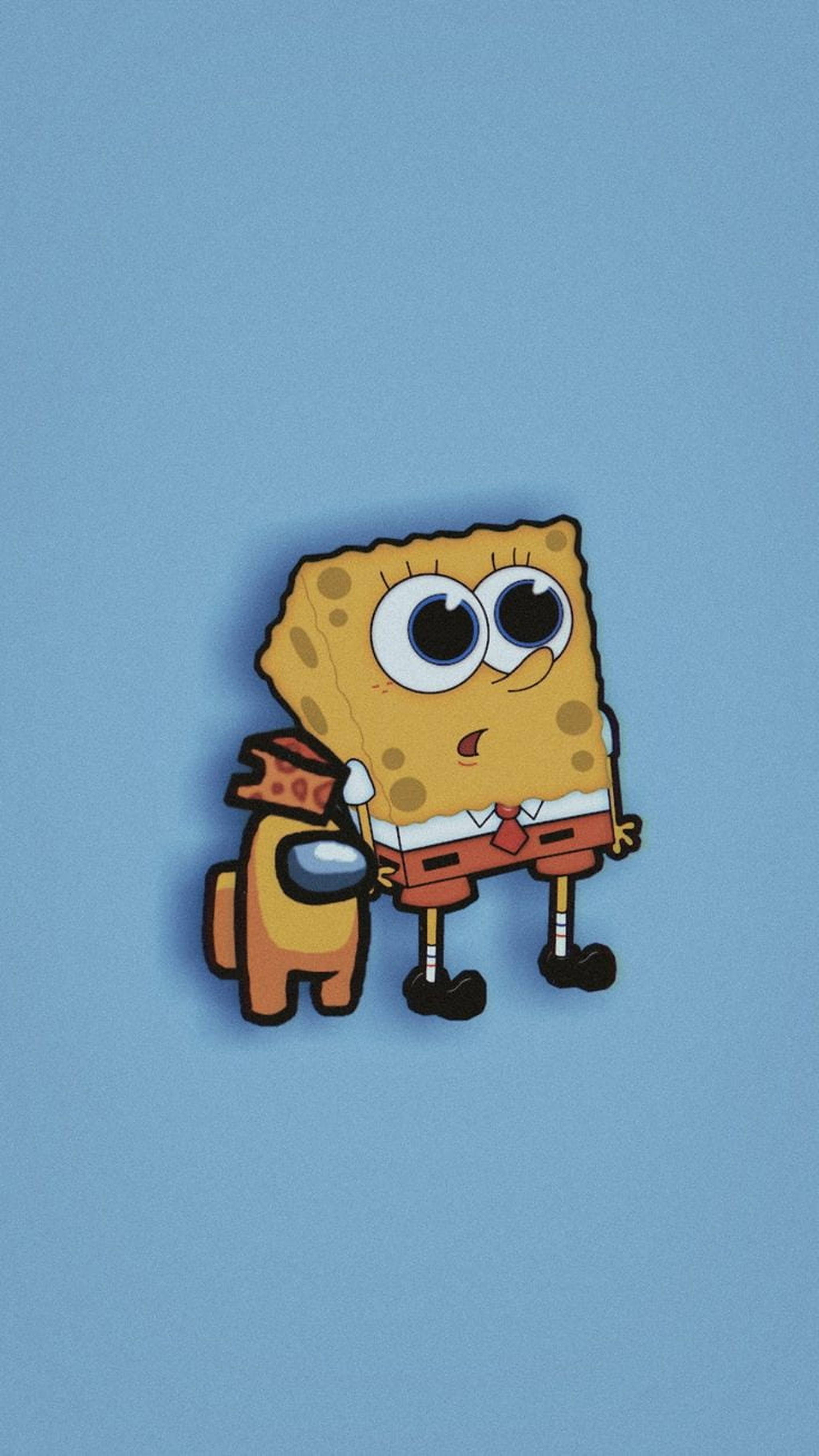 Estetiese Among US Met Spongebob Muurpapier