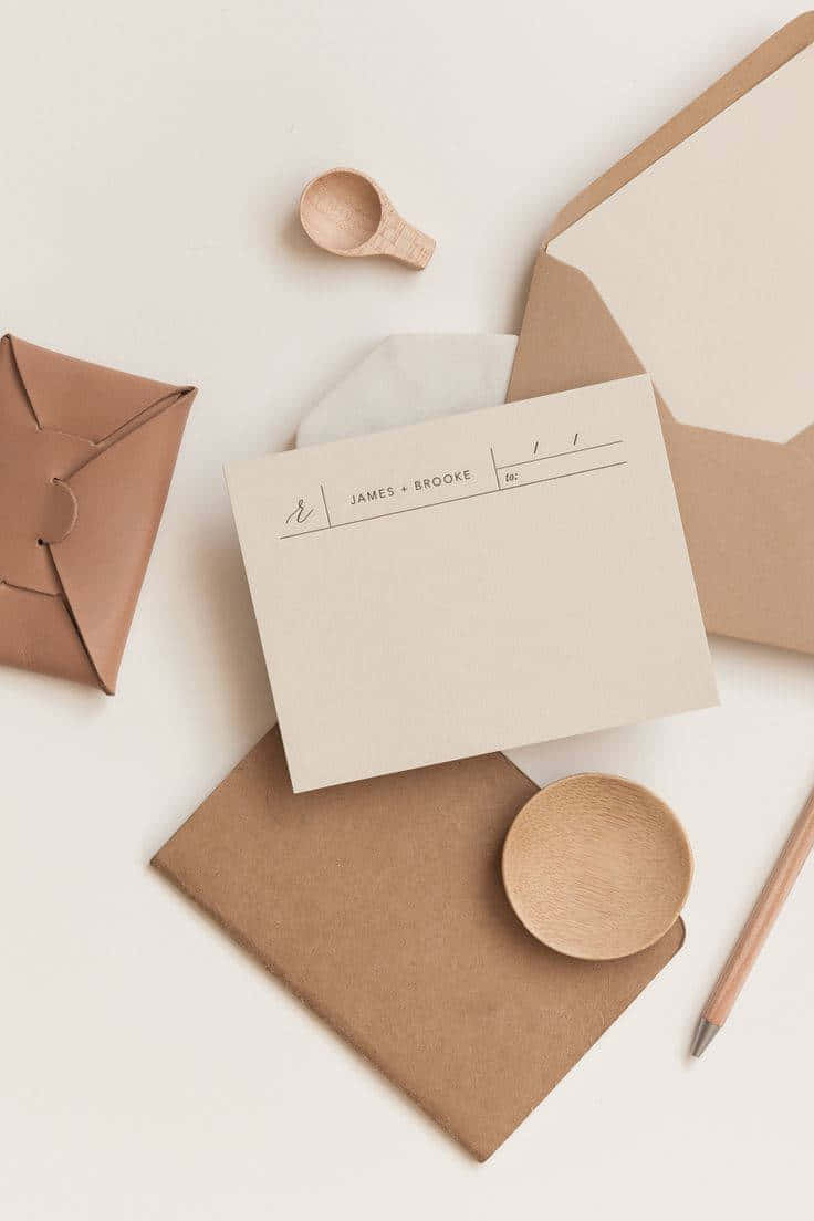 Estetiese Beige Muurpapier