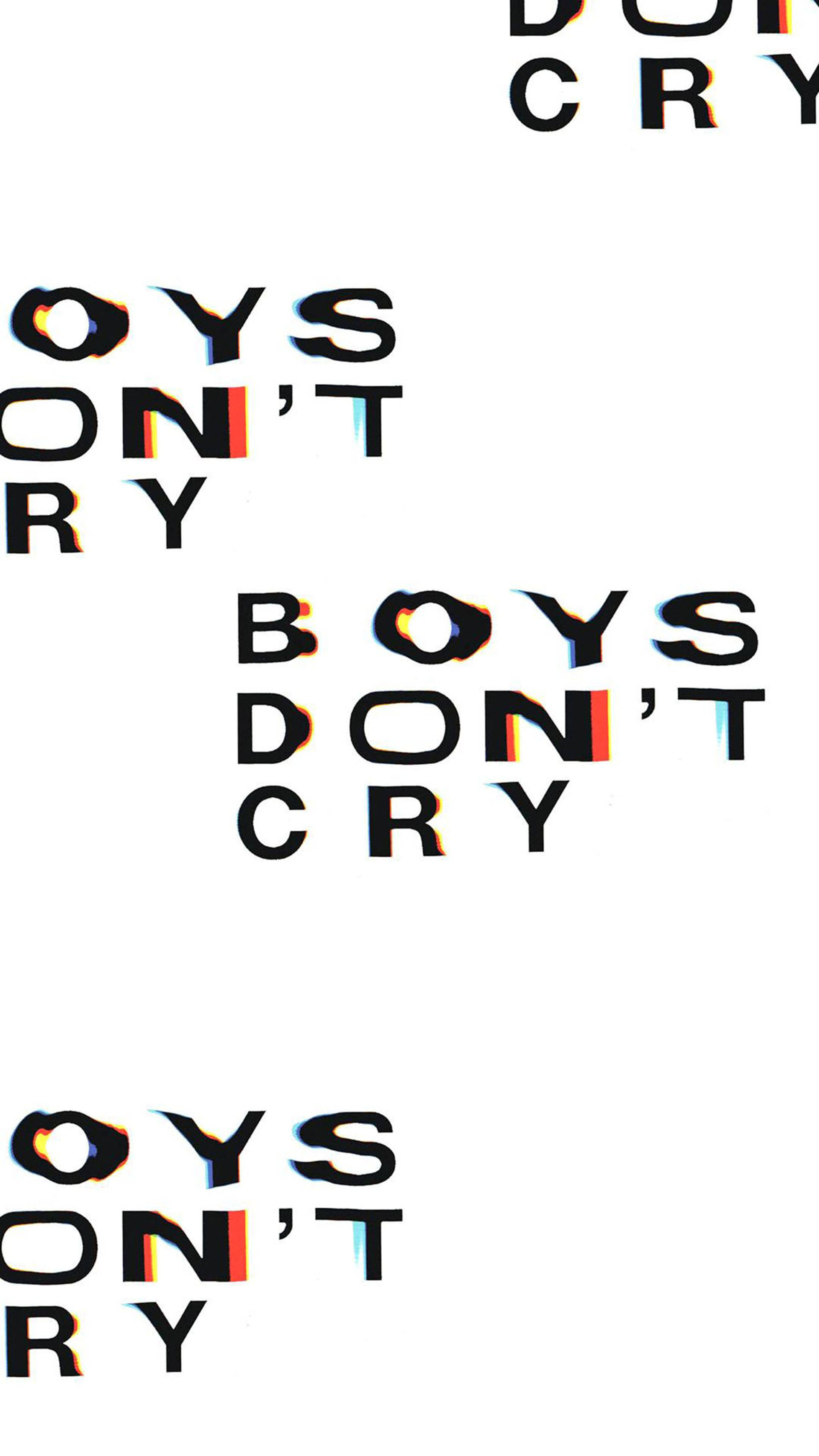 Estetiese Boys Don't Cry Muurpapier