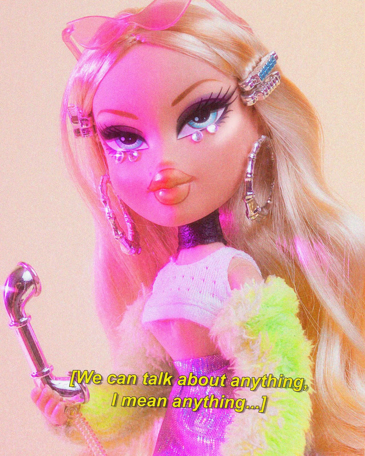 Estetiese Bratz-pop Chloe-aanhalings Muurpapier
