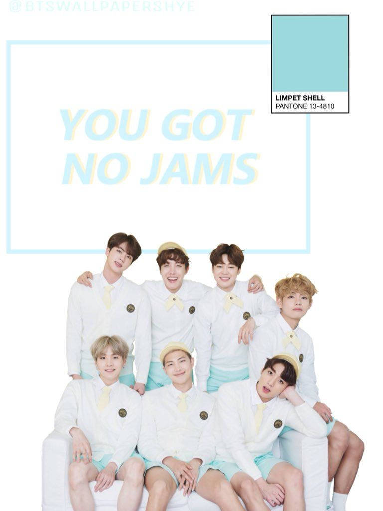 Estetiese BTS Geen Jams Muurpapier