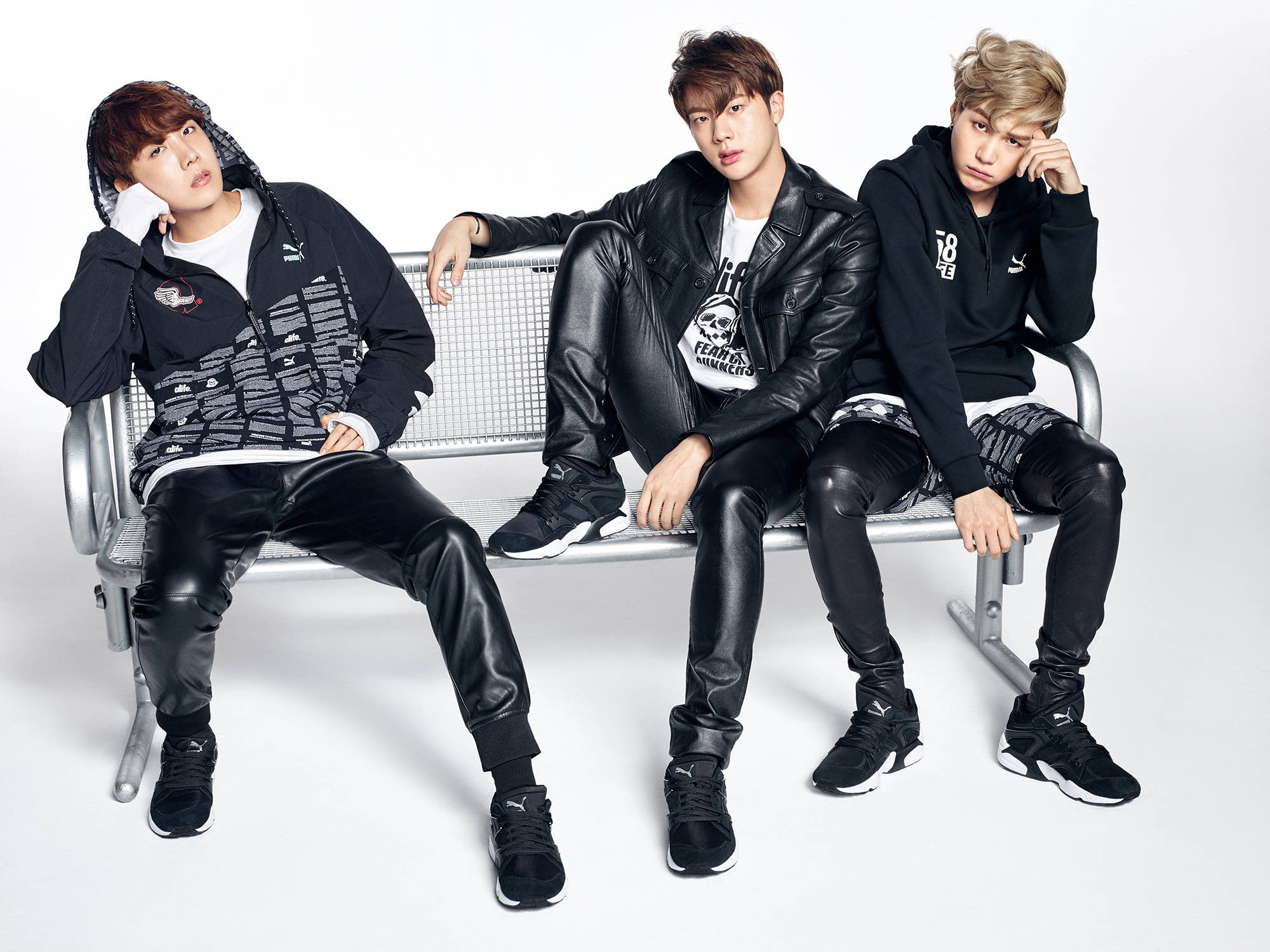 Estetiese BTS Hyung Line Muurpapier