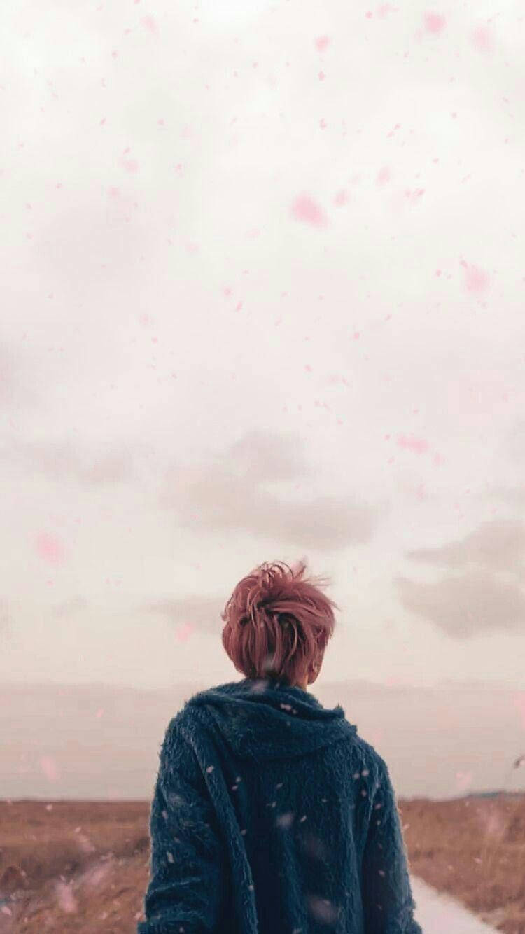 Estetiese Bts Jimin Spring Day Muurpapier