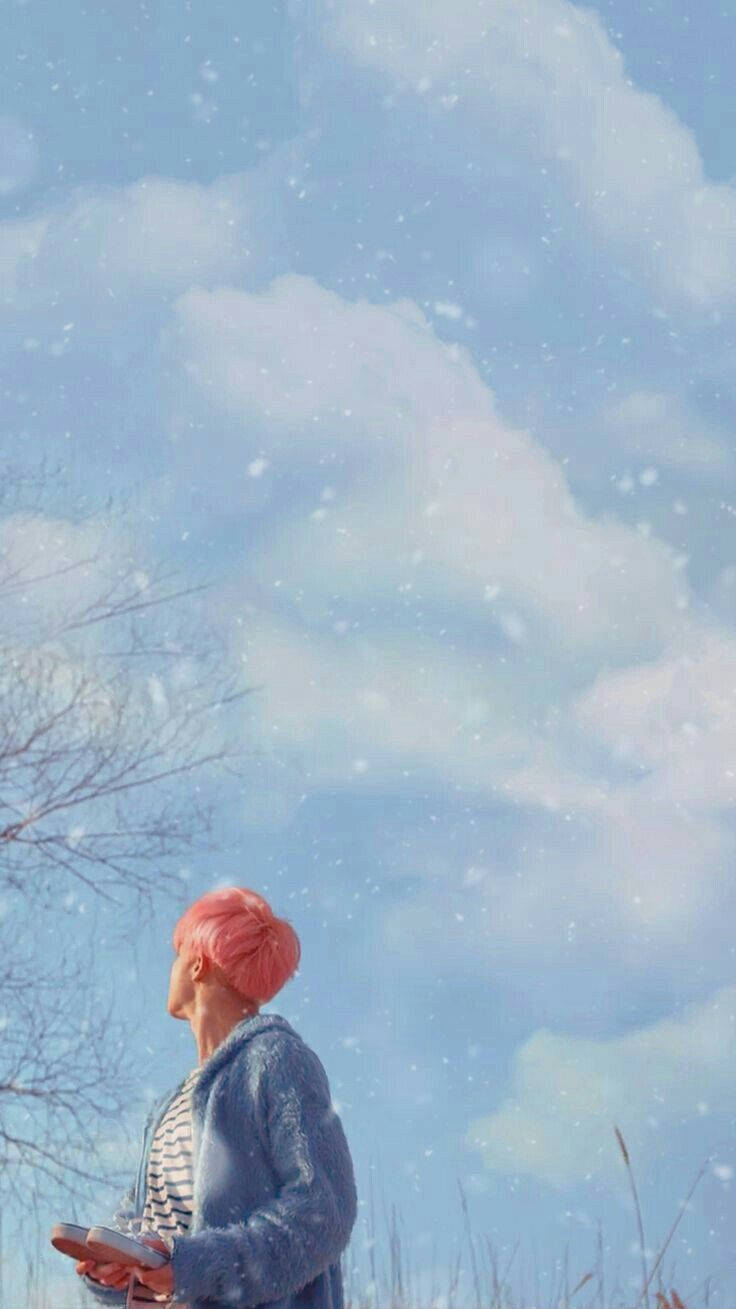 Estetiese Bts Jimin Wat Hart Vashou Muurpapier