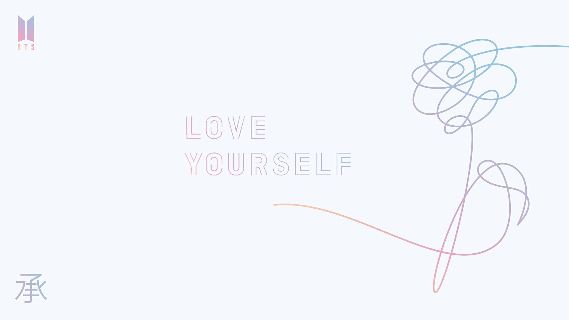 Estetiese Bts Love Yourself Muurpapier