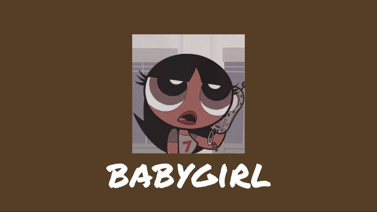 Estetiese Cartoon Network Powerpuff Buttercup Muurpapier