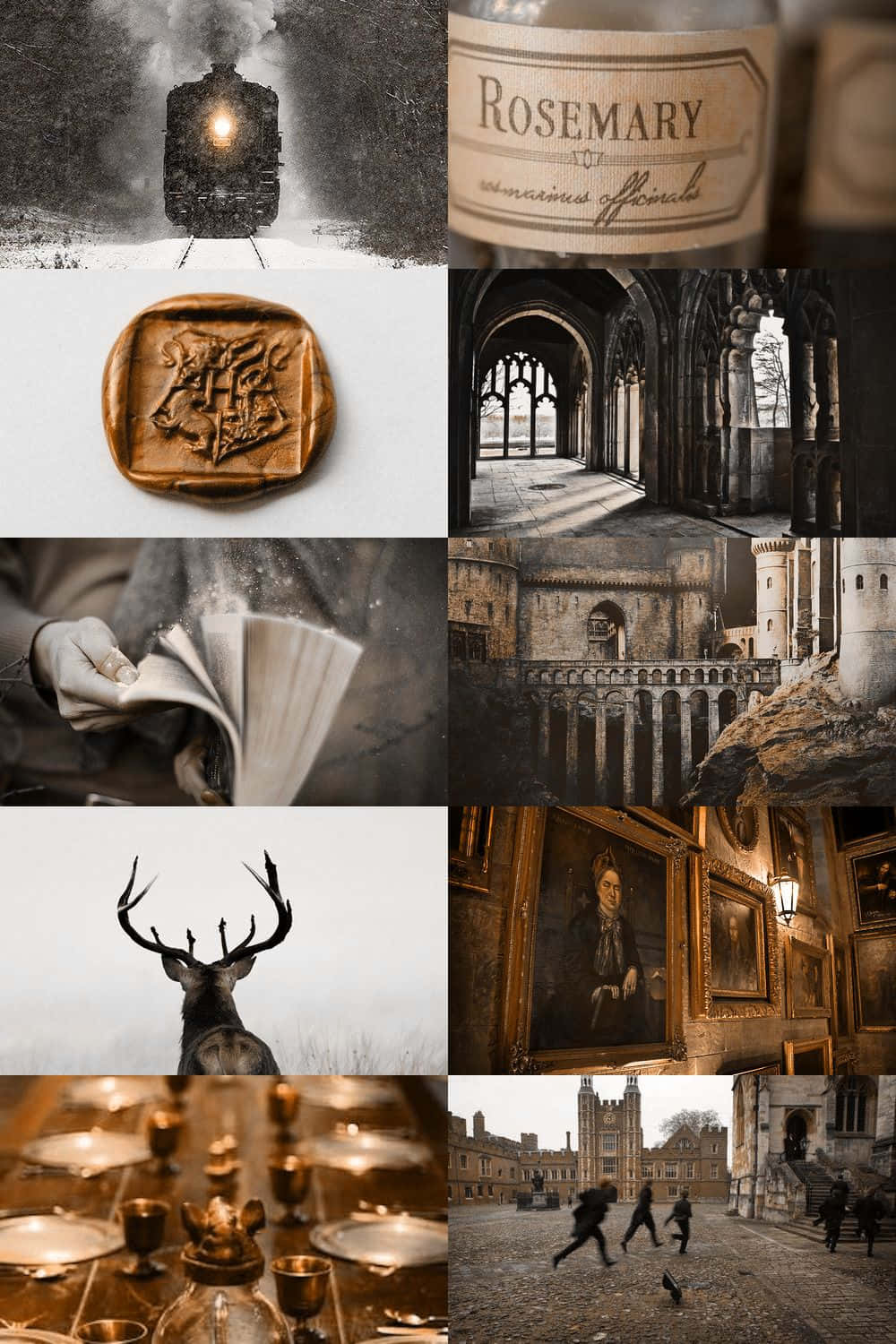 Estetiese Hogwarts-toneel Muurpapier