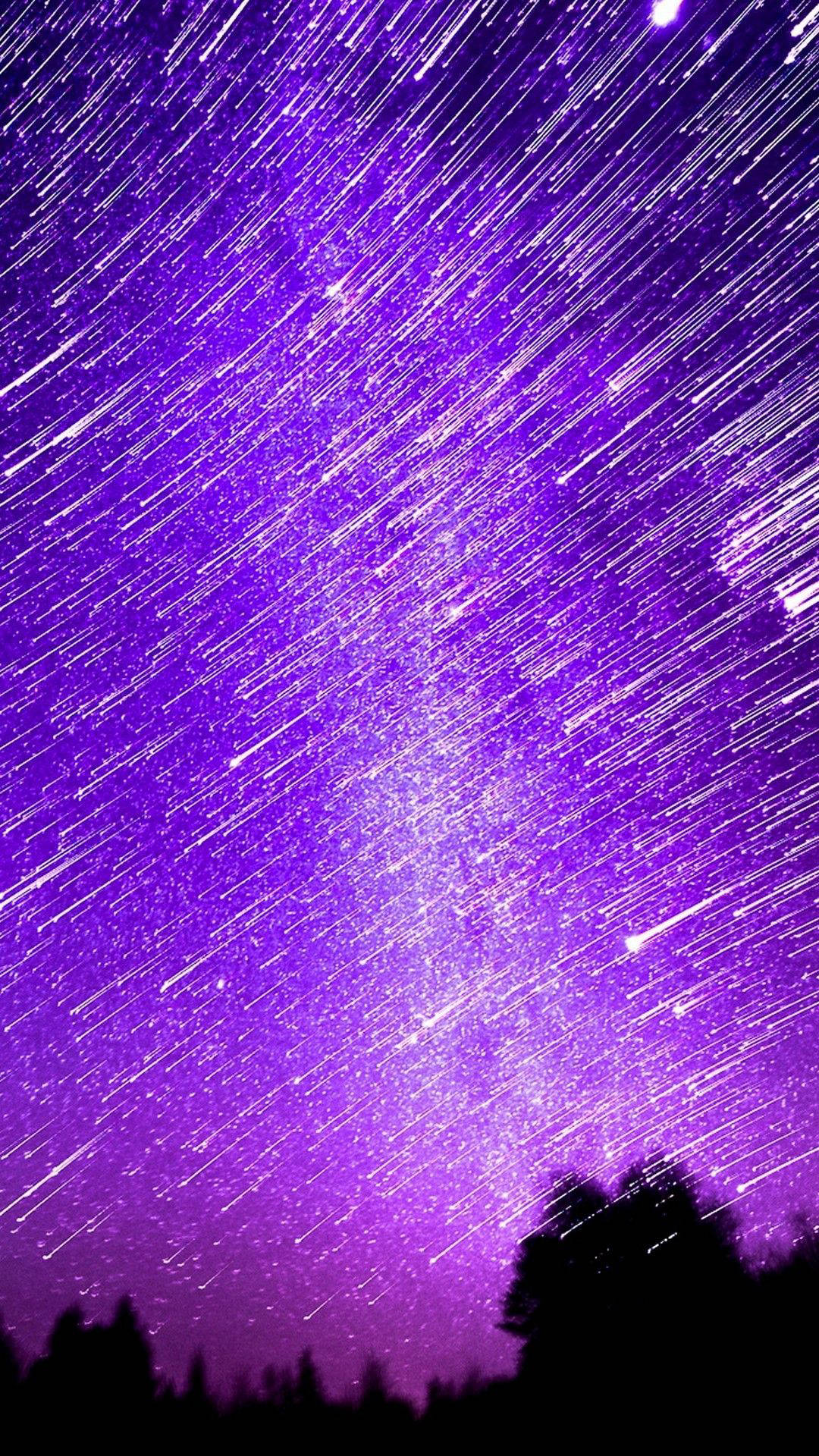 Estetiese iPhone Leonid-meteoorreën Muurpapier