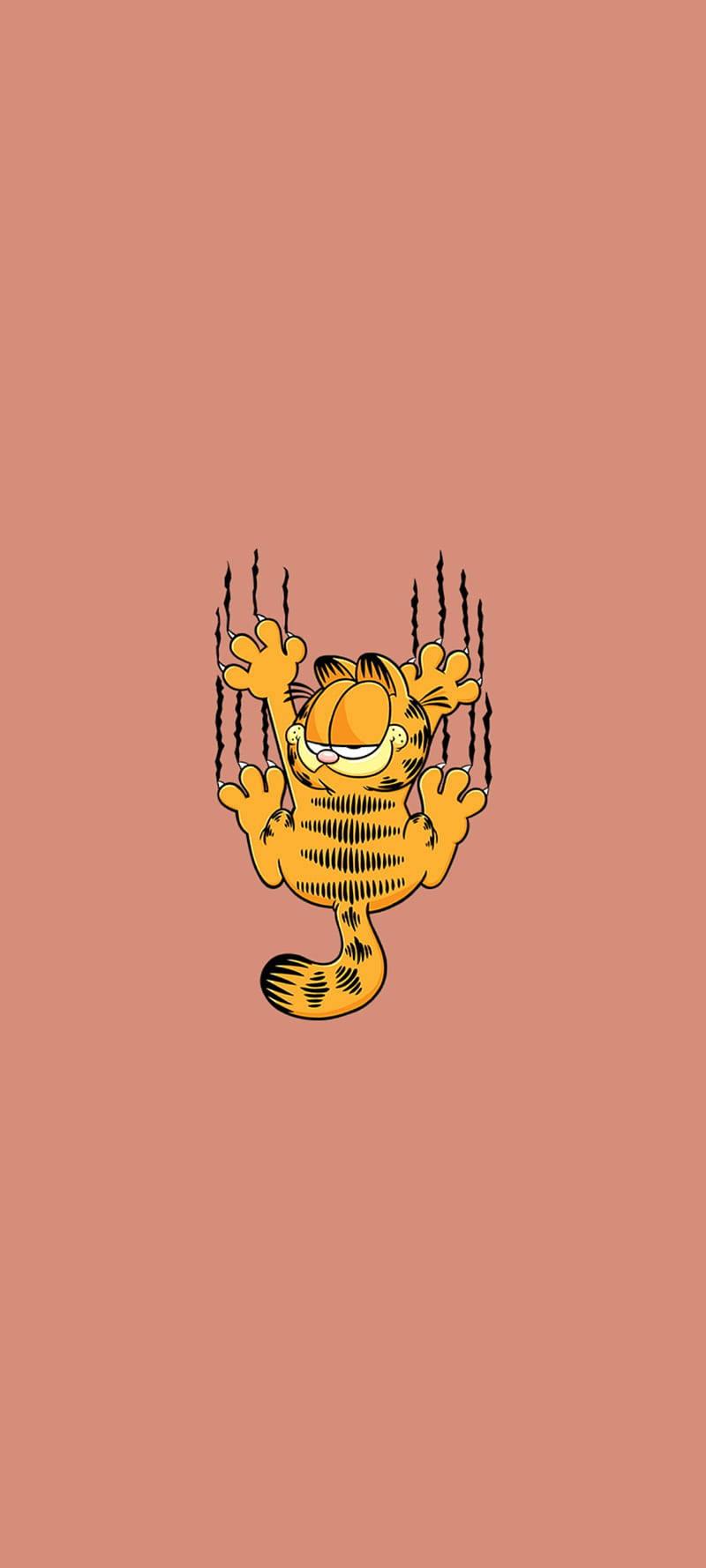Estetiese Karikatuur Warboel Garfield Skeur Muurpapier