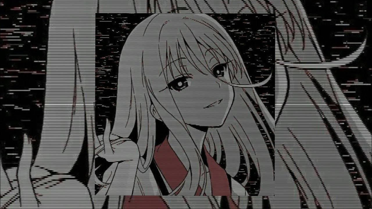 Estetiese Meisie Skerp Anime Profielfoto Muurpapier