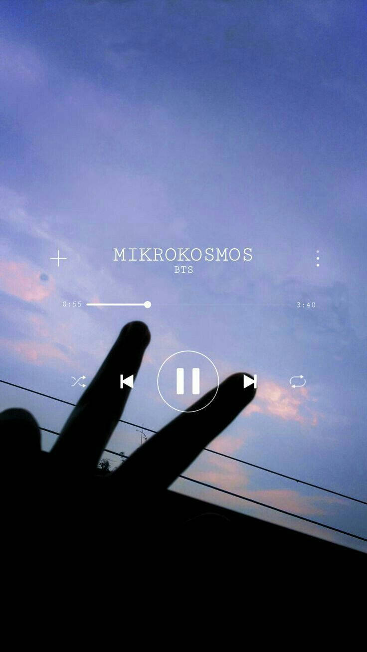 Estetiese Musiek Mikrokosmos Deur BTS Muurpapier
