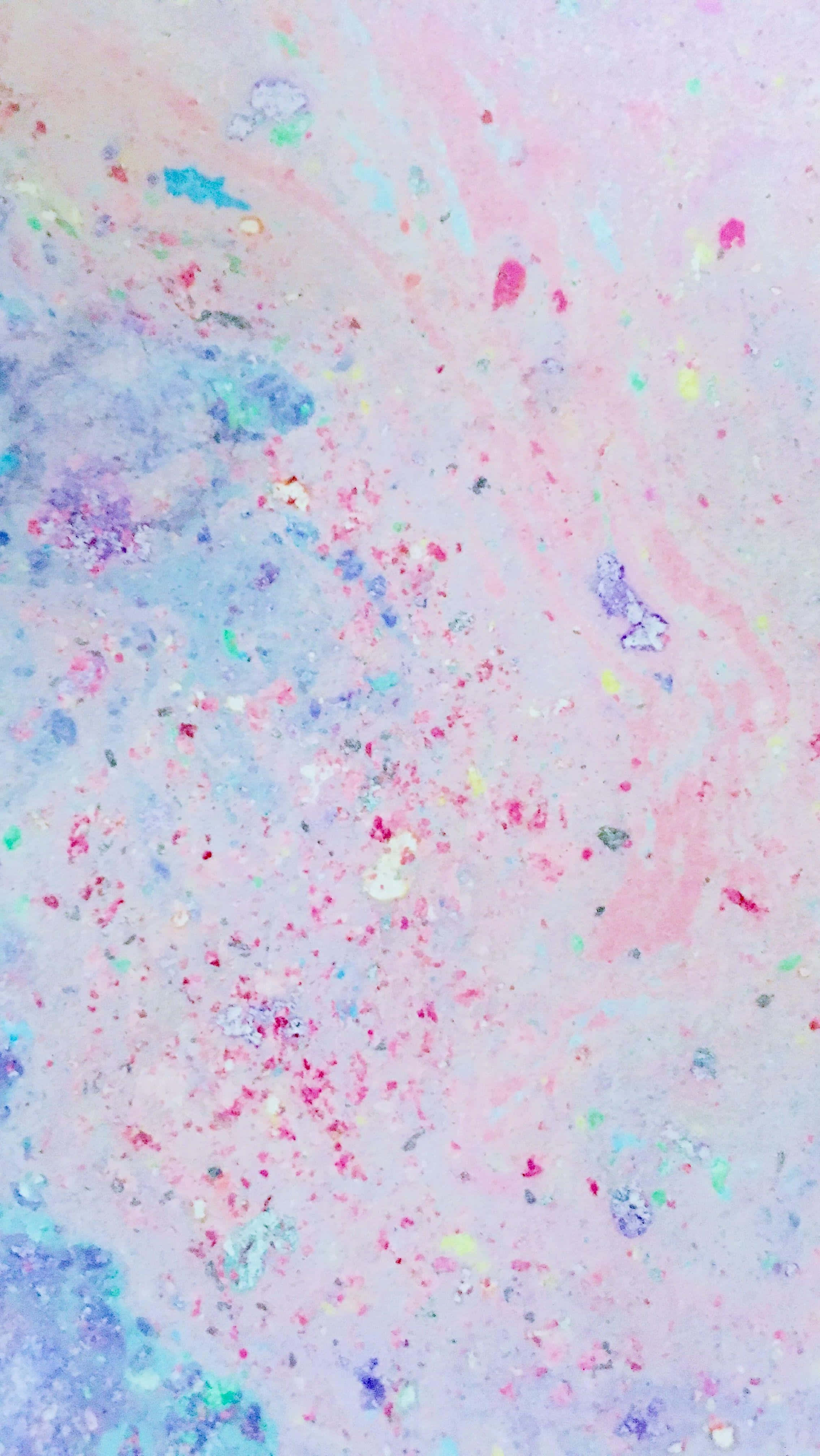 Estetiese Pastel Verfspatsel Agtergrond Muurpapier