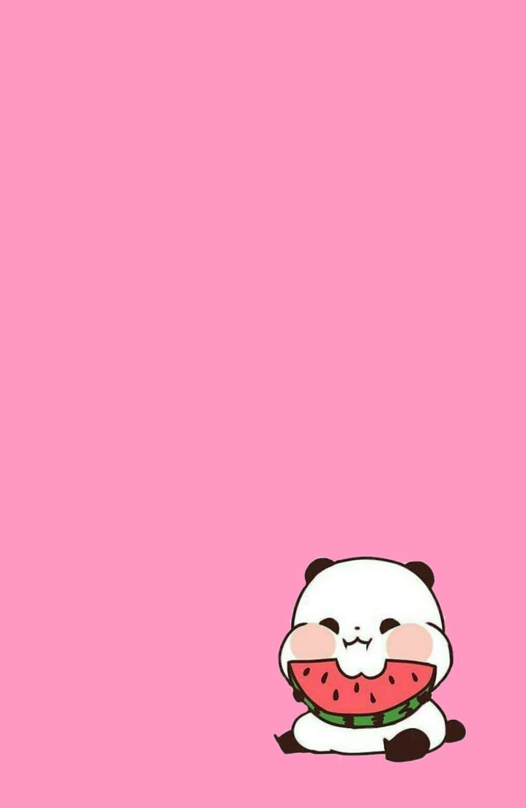 Estetiese Pienk Kawaii Yururin Panda Muurpapier
