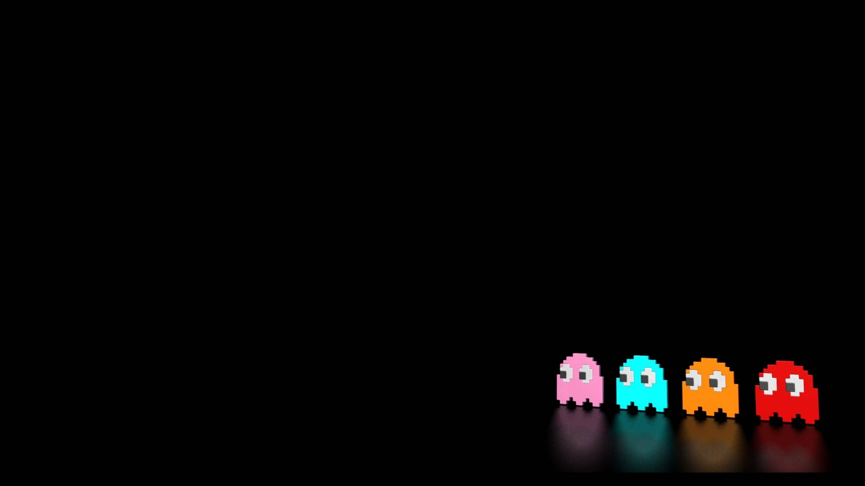 Estetiese Retro Pac-Man Spoke Muurpapier