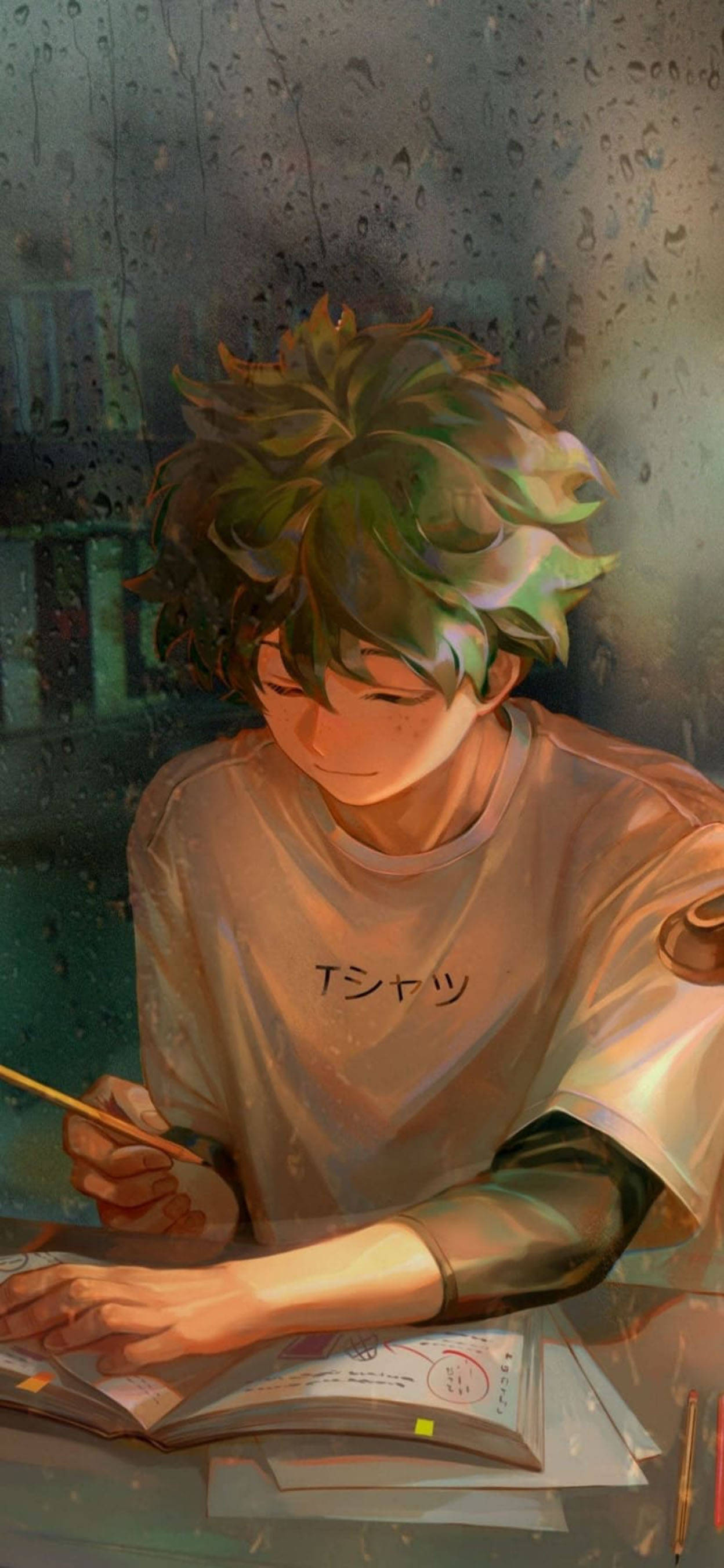 Estetiese Seun Izuku Midoriya Muurpapier