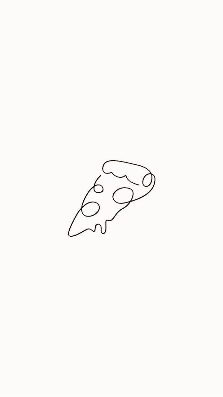 Estetiese Sketse van 'n Pizzasny Muurpapier