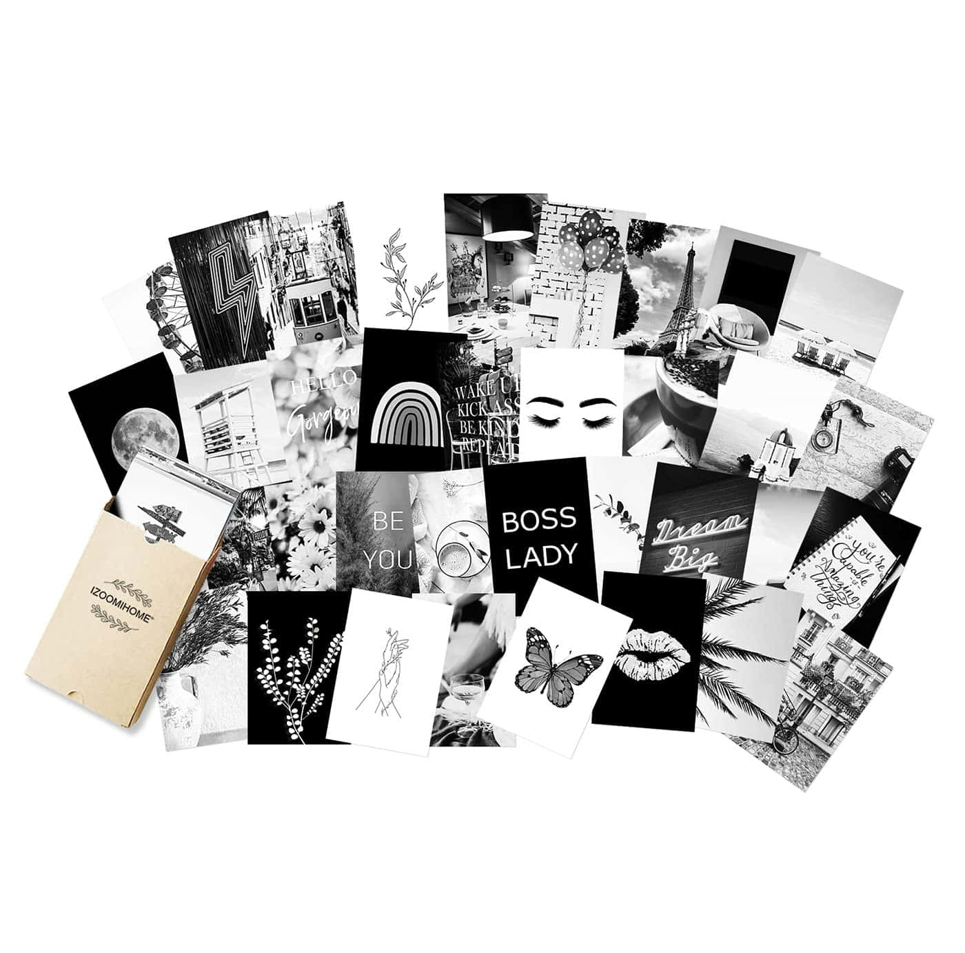 Estetiese swart-en-wit foto van 'n dramatiese sonsondergang Muurpapier