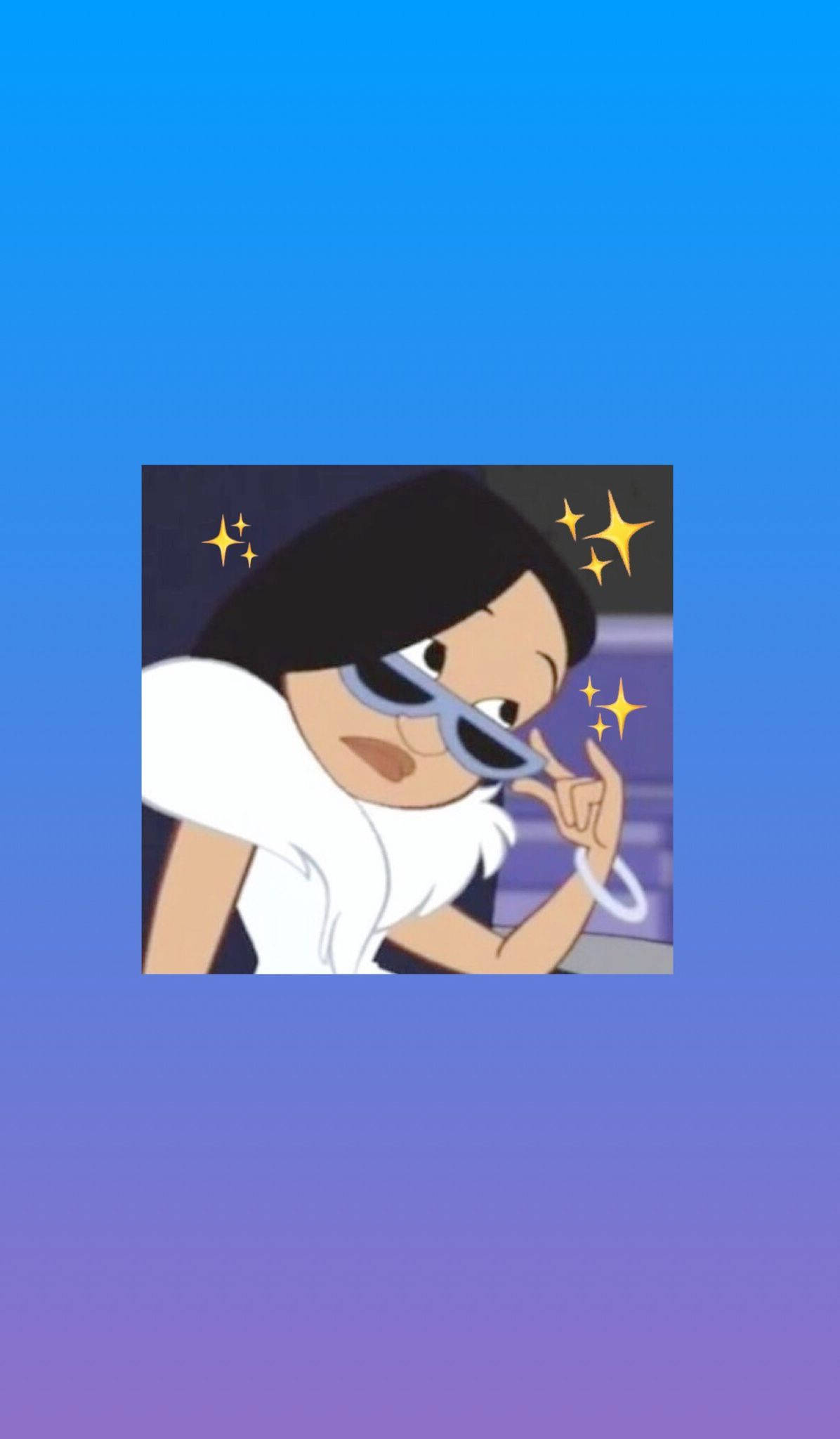 Estetiese tekenprent Penny Proud Muurpapier