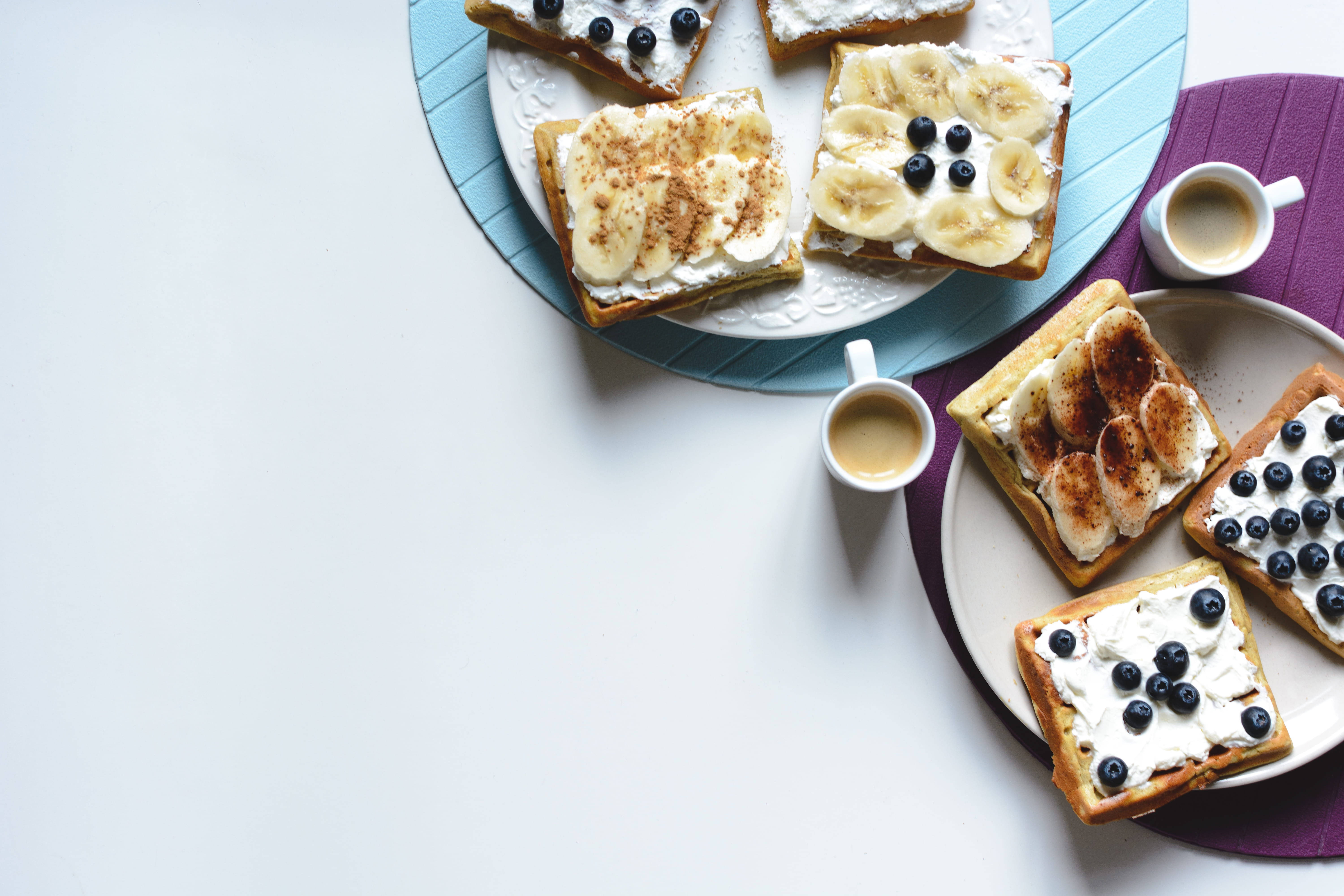 Estetiese Wafels Plat Lê Muurpapier