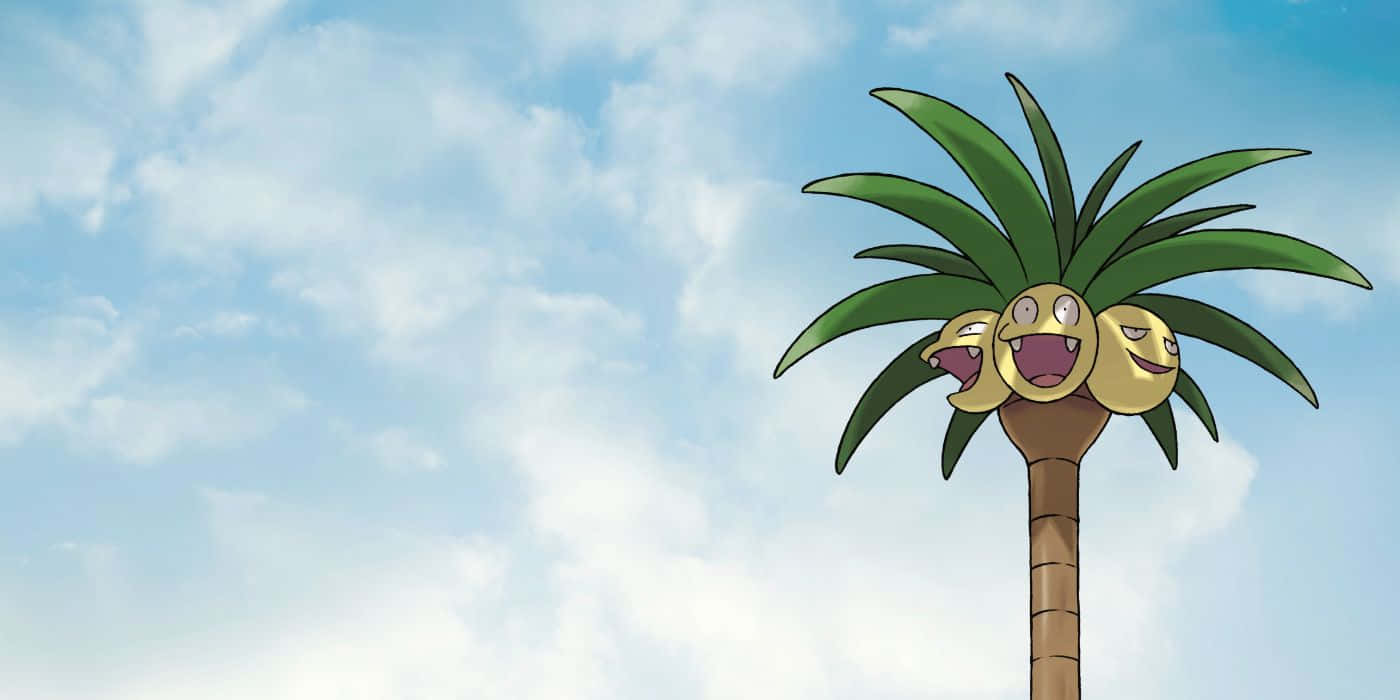 Exeggutor onder 'n Dromerige Lug Muurpapier