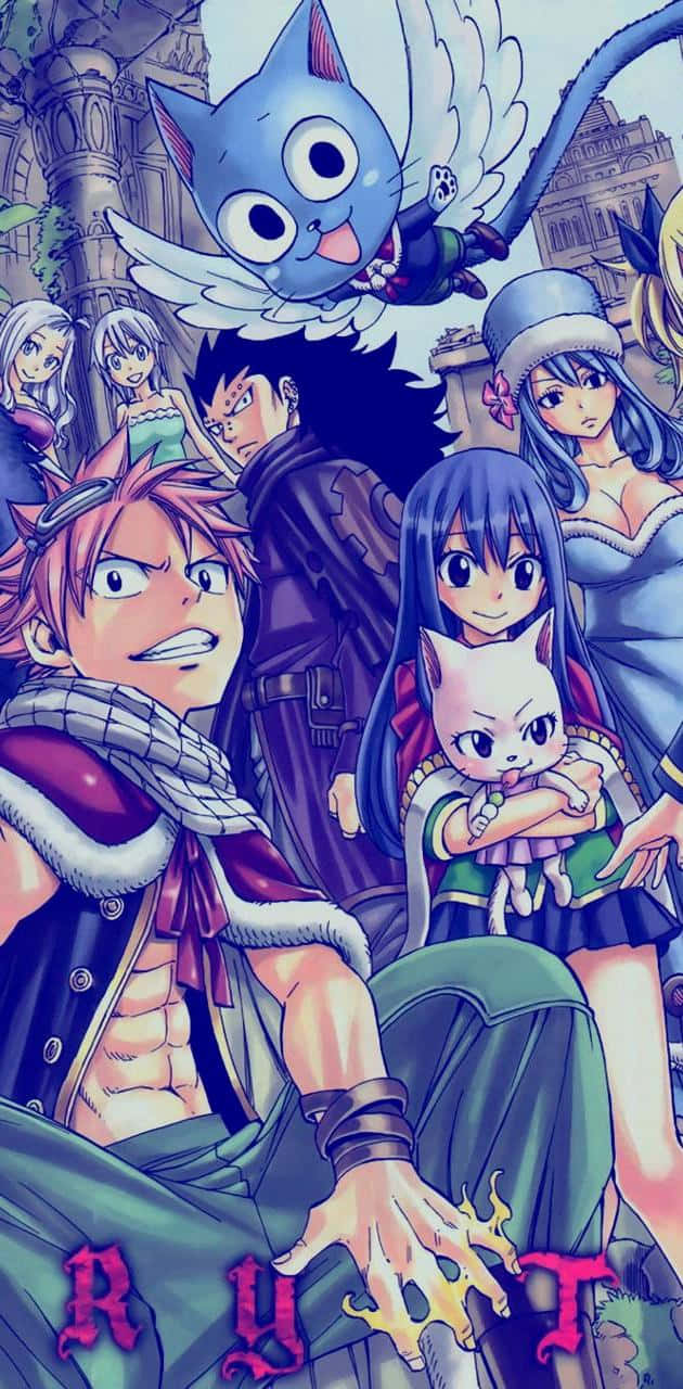 Fairy Tail Estetiese Kleurverspreiding Muurpapier