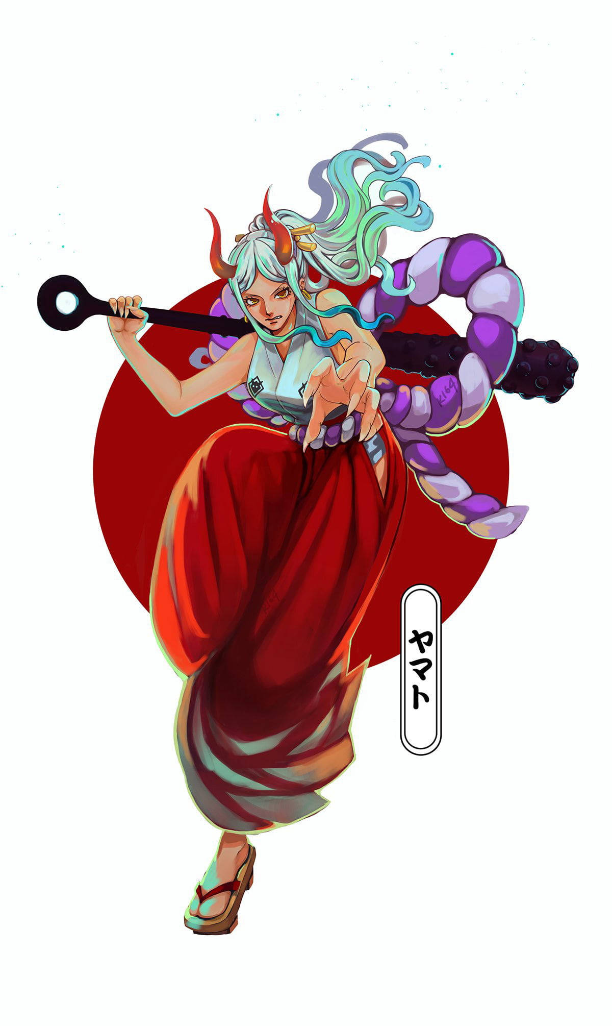 Fan Kuns Yamato One Piece Muurpapier